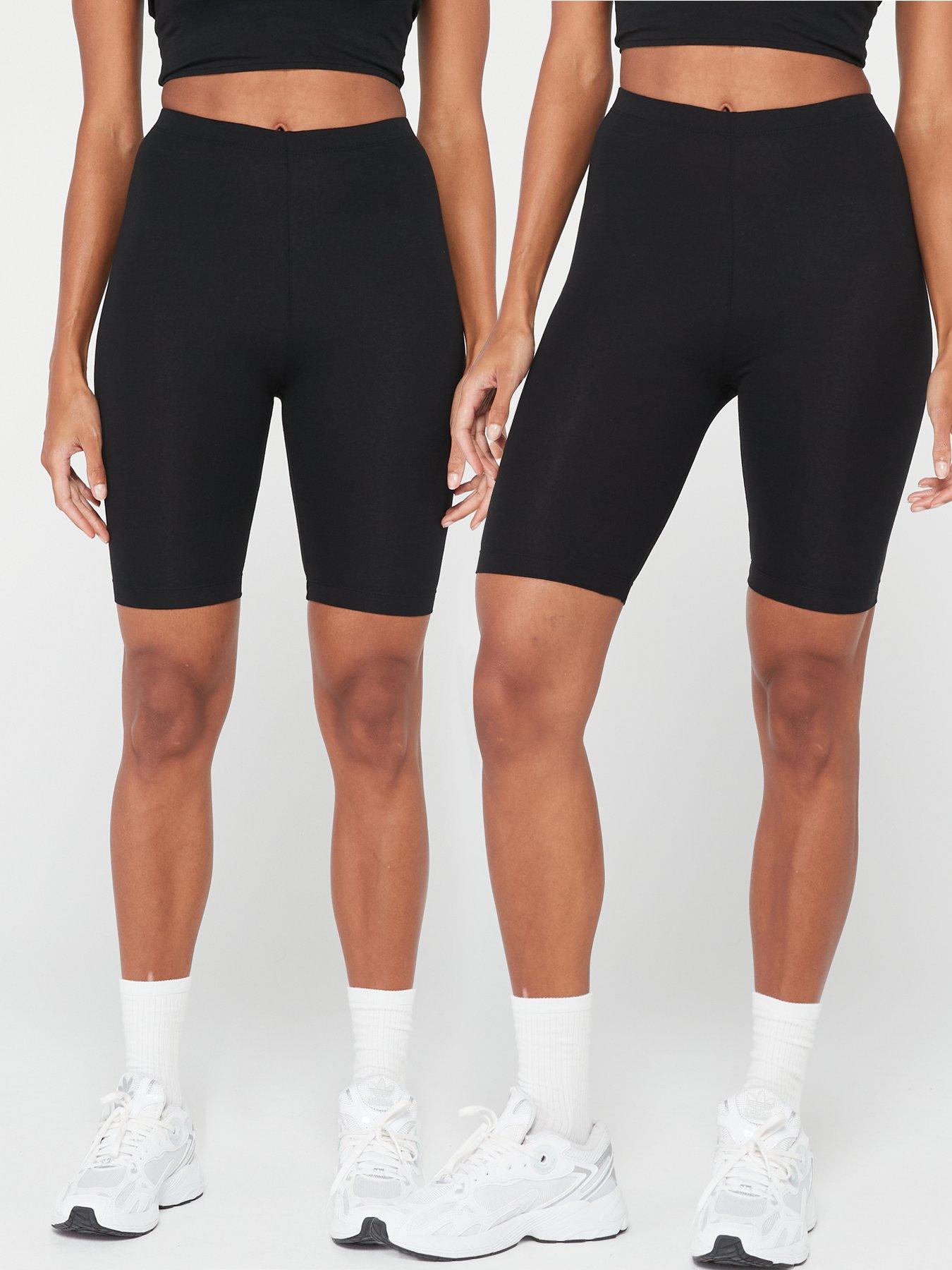 V by Very 2 Pack Cycling Short - Black