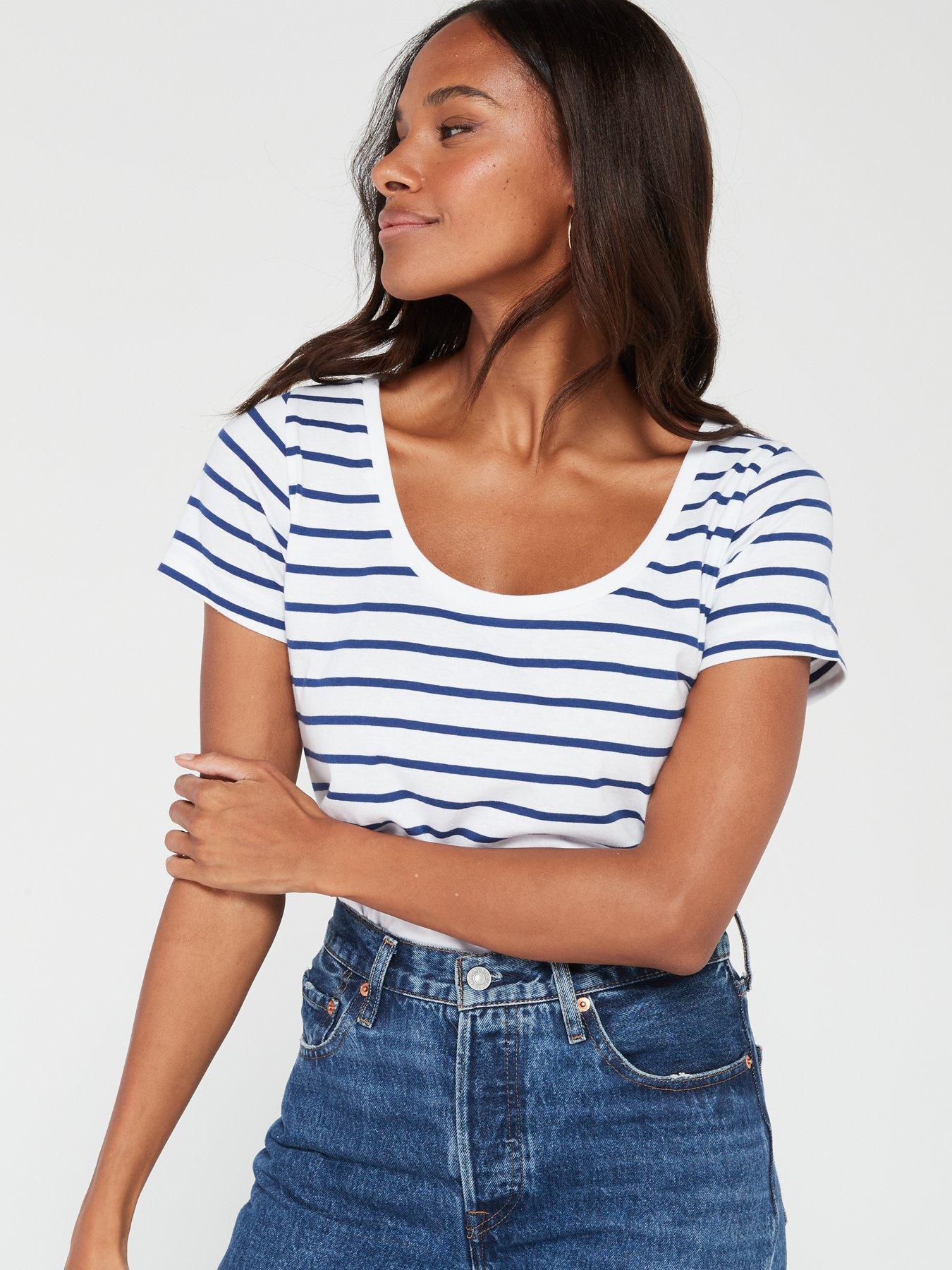  image of everyday-2-pack-essential-scoop-neck-t-shirt-multi