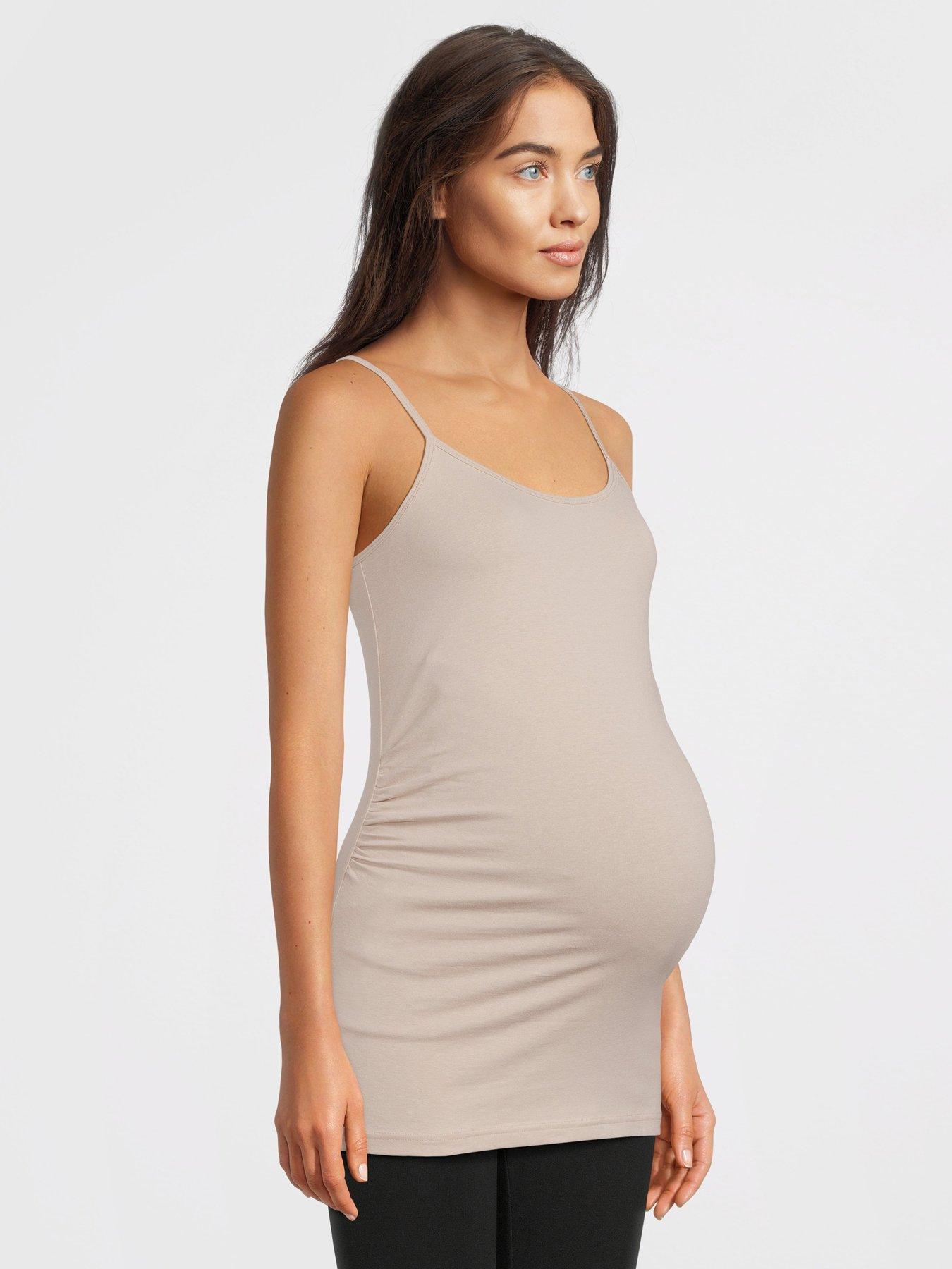 Image 2 of 6 of The Very Collection 3 Pack Maternity Cami Set - Multi