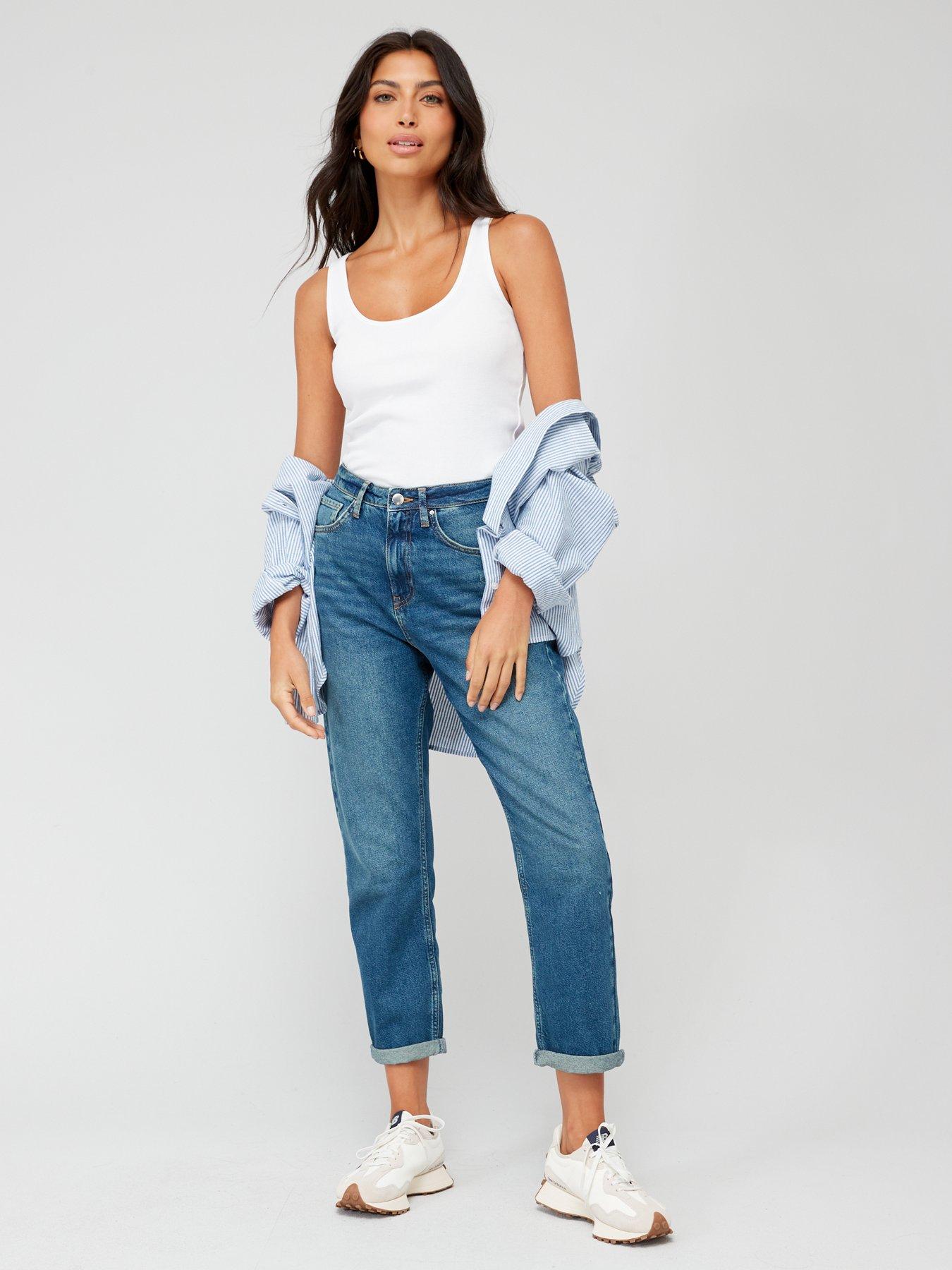  image of everyday-tall-essential-rib-vest-white