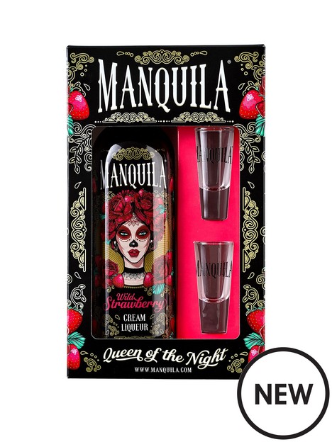 manquila-wild-strawberry-cream-liqueur-70clnbspand-shot-glasses-gift-set