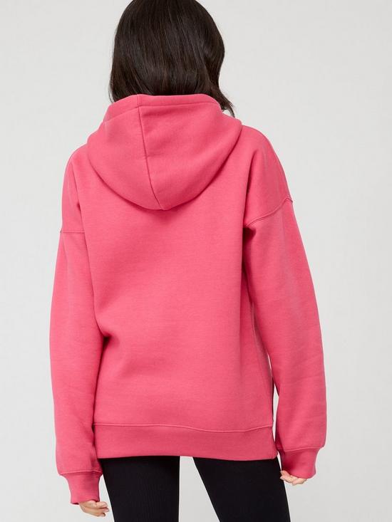 stillFront image of everyday-oversized-basic-hoodie-pink