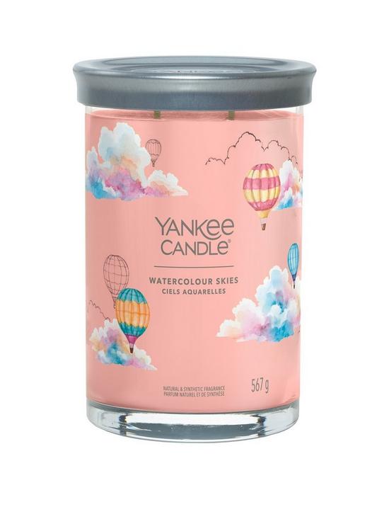 front image of yankee-candle-signature-collection-large-tumbler-candle-ndash-watercolour-skies