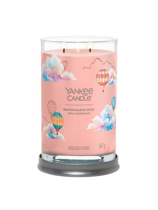 stillFront image of yankee-candle-signature-collection-large-tumbler-candle-ndash-watercolour-skies