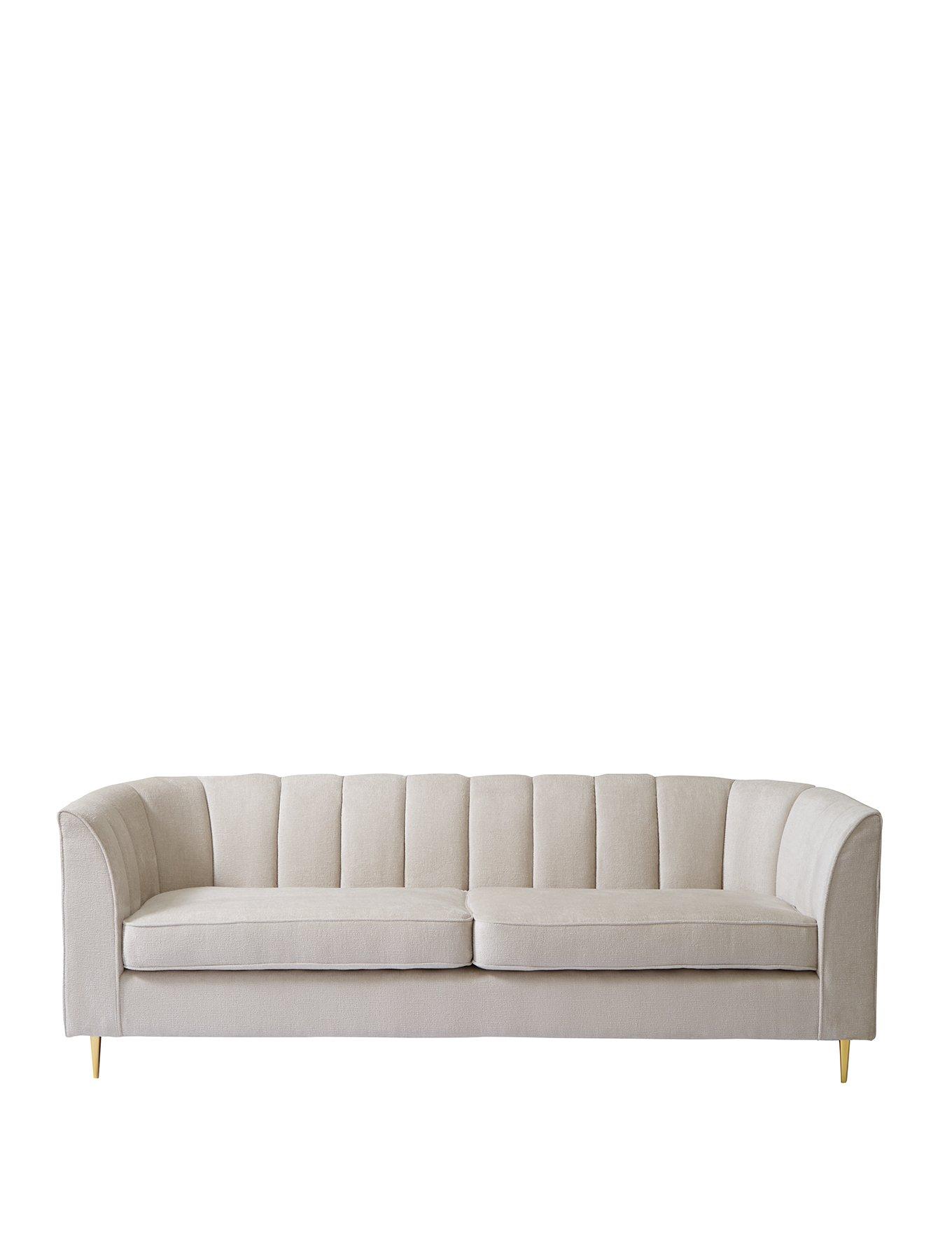 Image 2 of 6 of The Very Collection Guild Fabric&nbsp;3 Seater Sofa - Ivory - FSC&copy; Certified