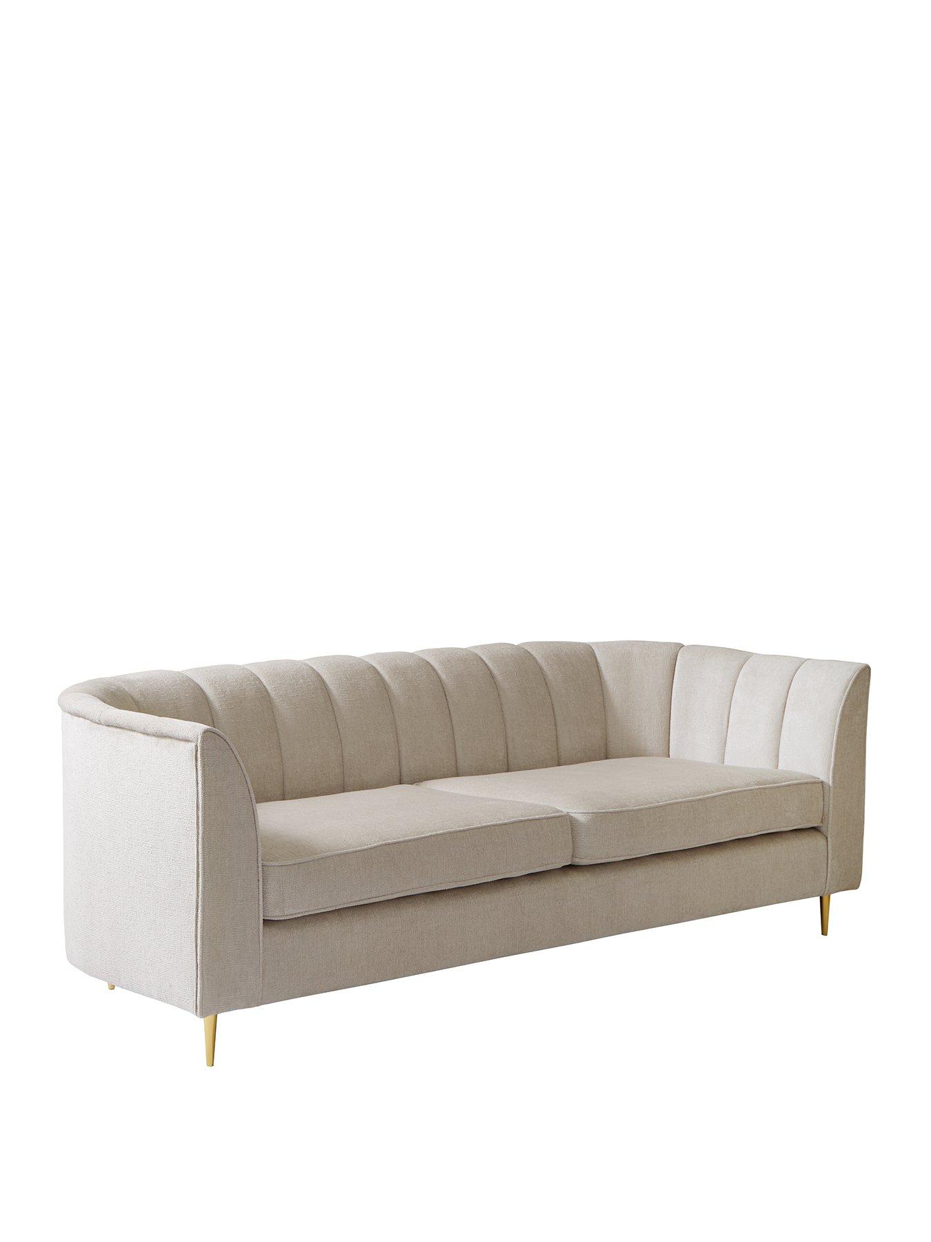Image 3 of 6 of The Very Collection Guild Fabric&nbsp;3 Seater Sofa - Ivory - FSC&copy; Certified