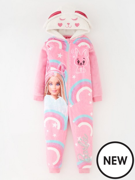 barbie-hood-detail-fleece-all-in-one-pink