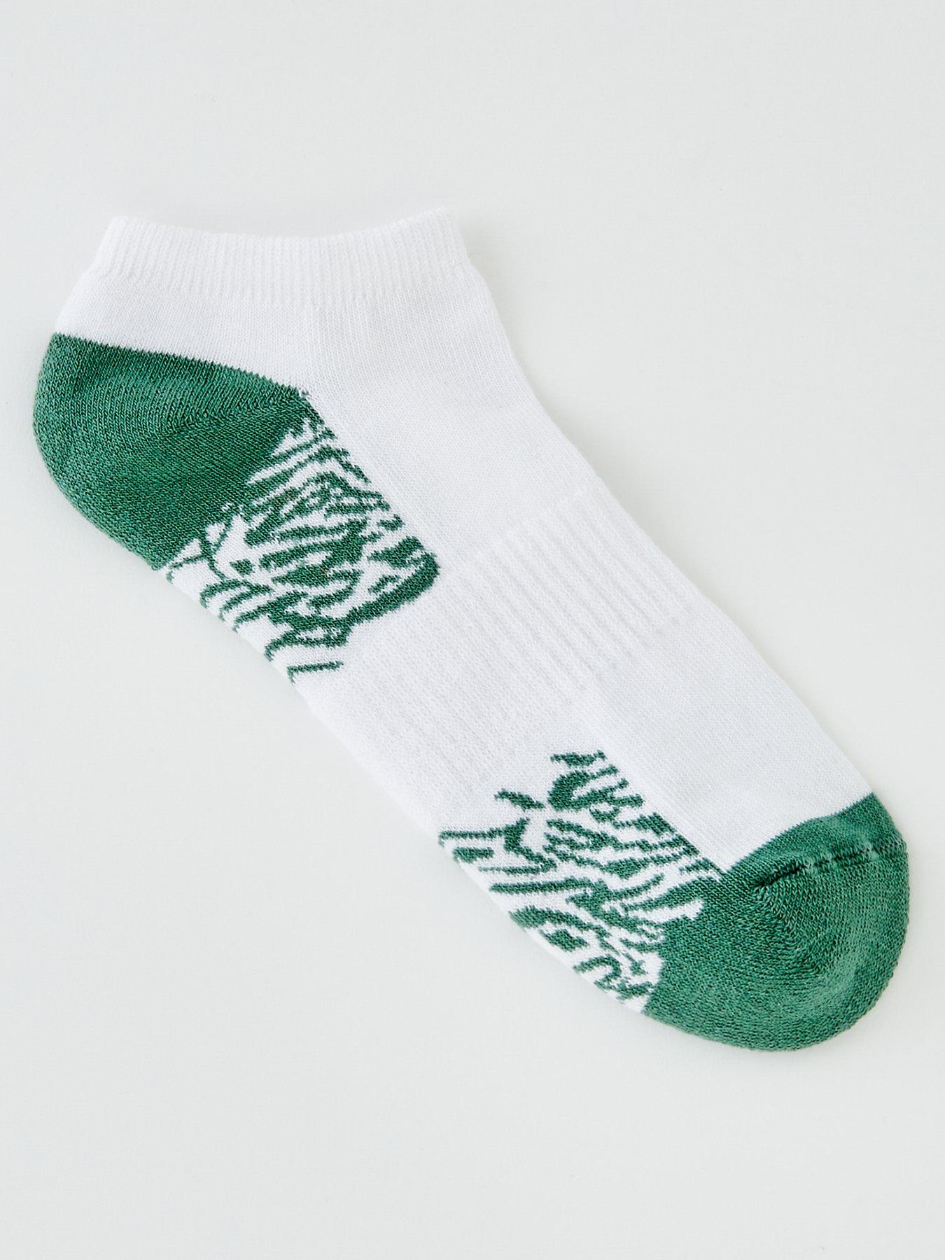  image of everyday-targeted-cushioning-trainer-liner-socks-5-pack-white