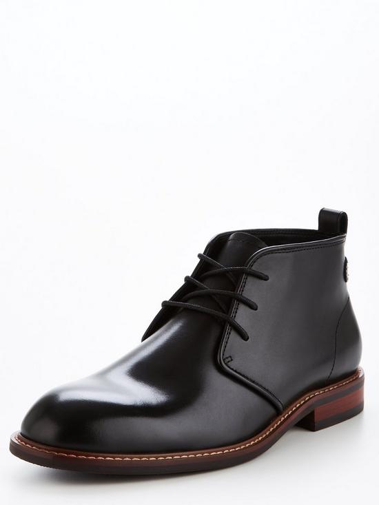 Very Man Leather Chukka Boot - Black | littlewoods.com