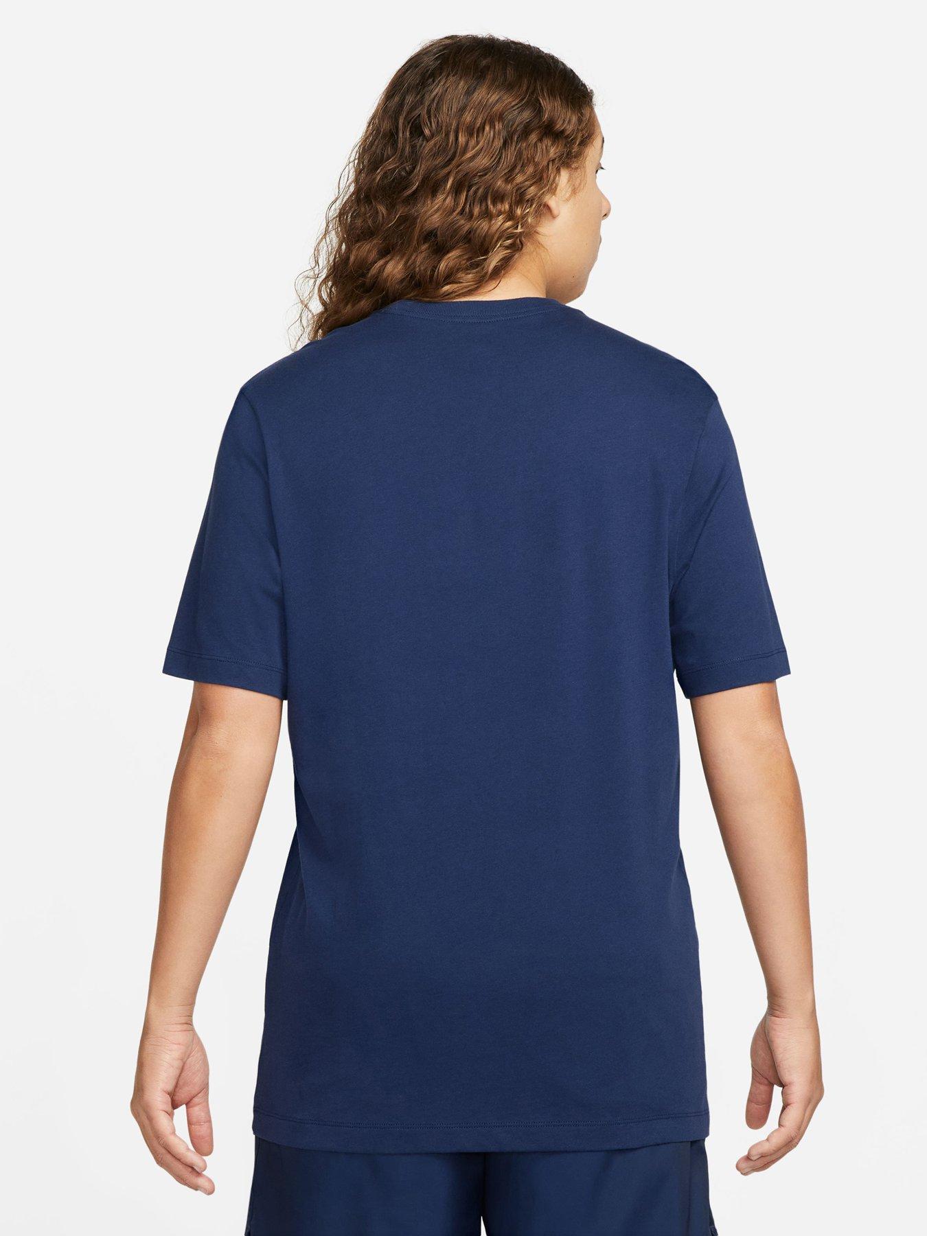 Nike block logo outlet shirt