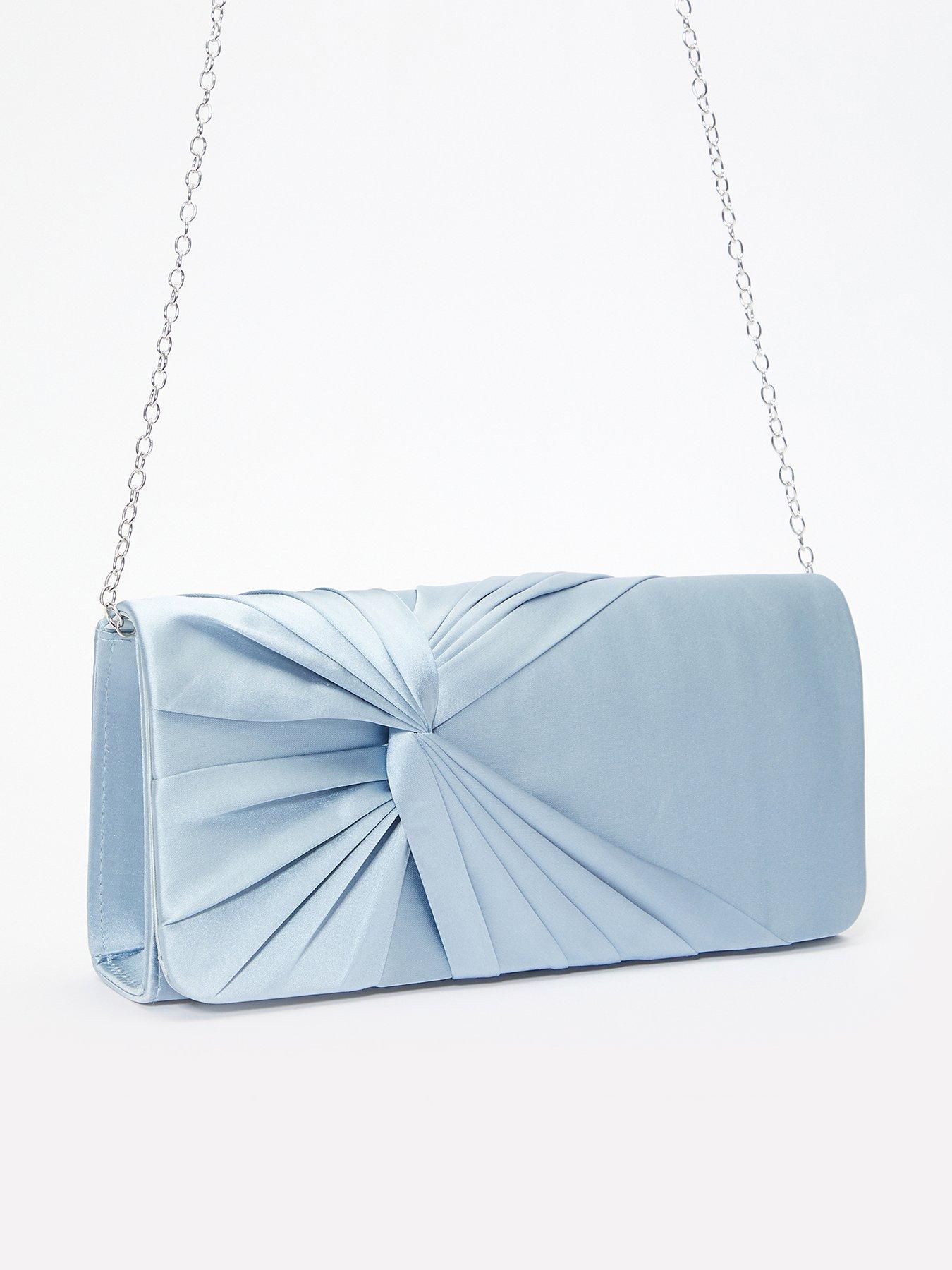 Image 2 of 4 of Quiz Satin Twist Clutch Bag