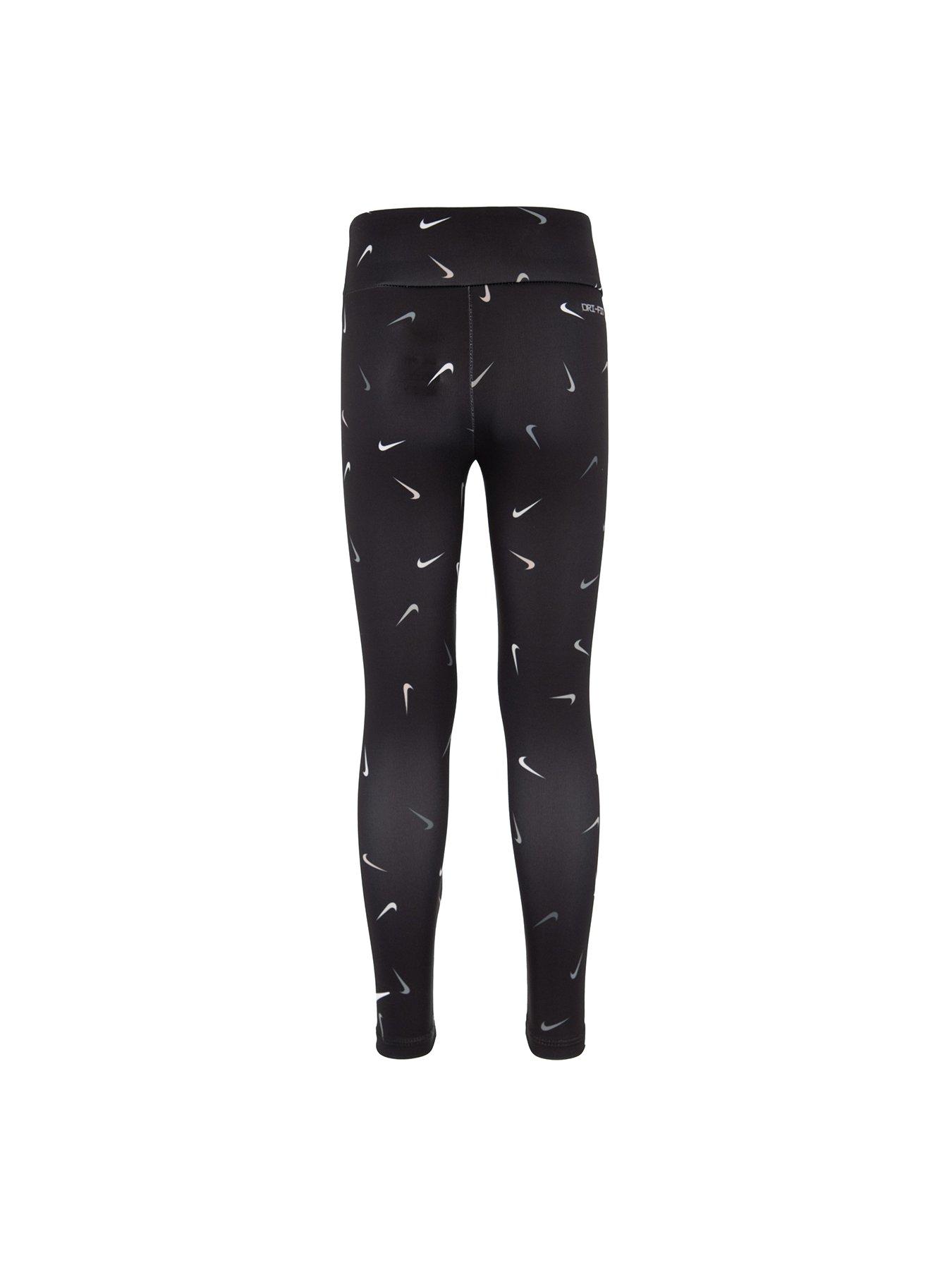 Nike Older Girls One Leggings - Dark Grey