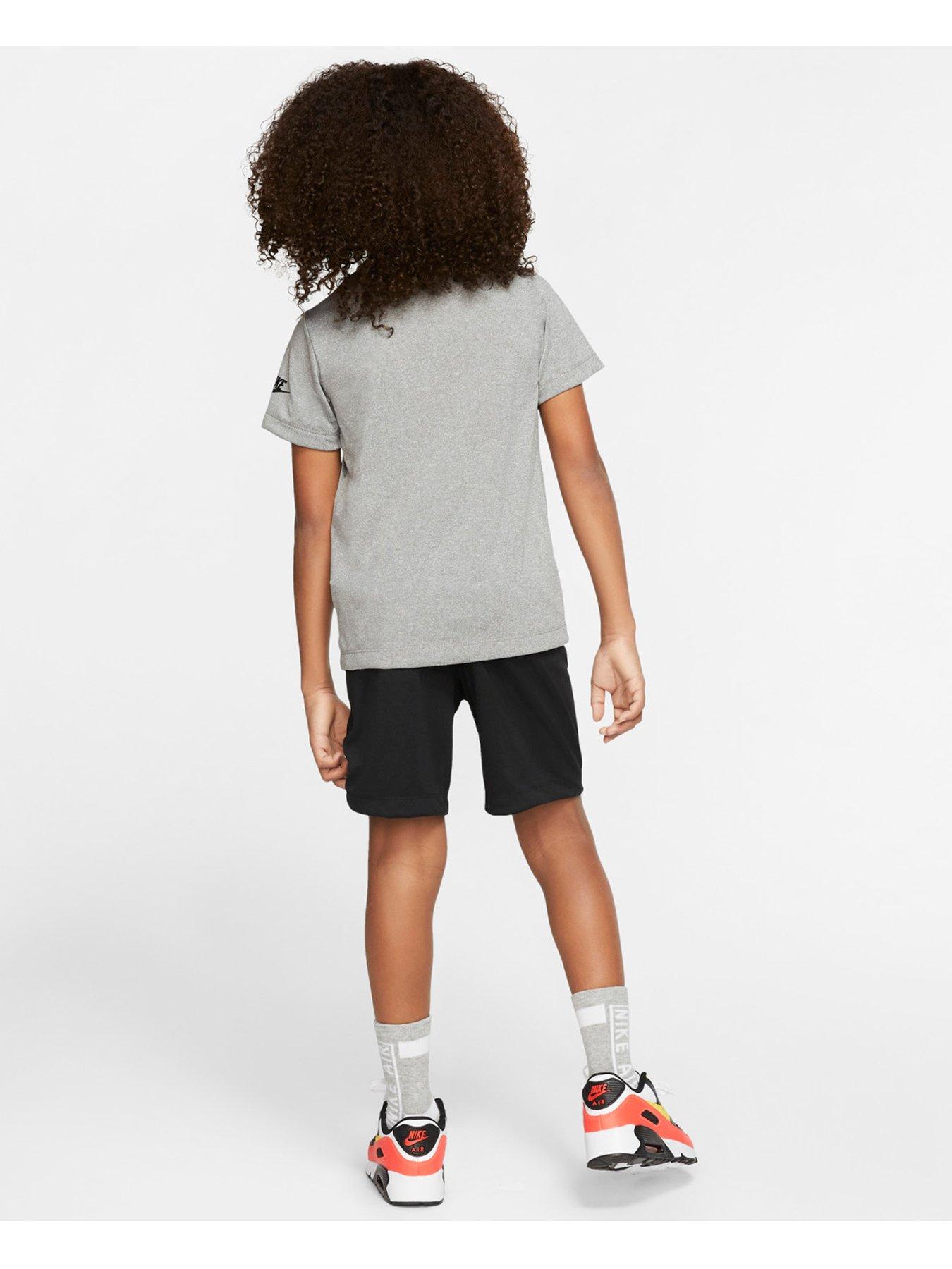 Nike Younger Boys Futura Tee & Short Set - Black