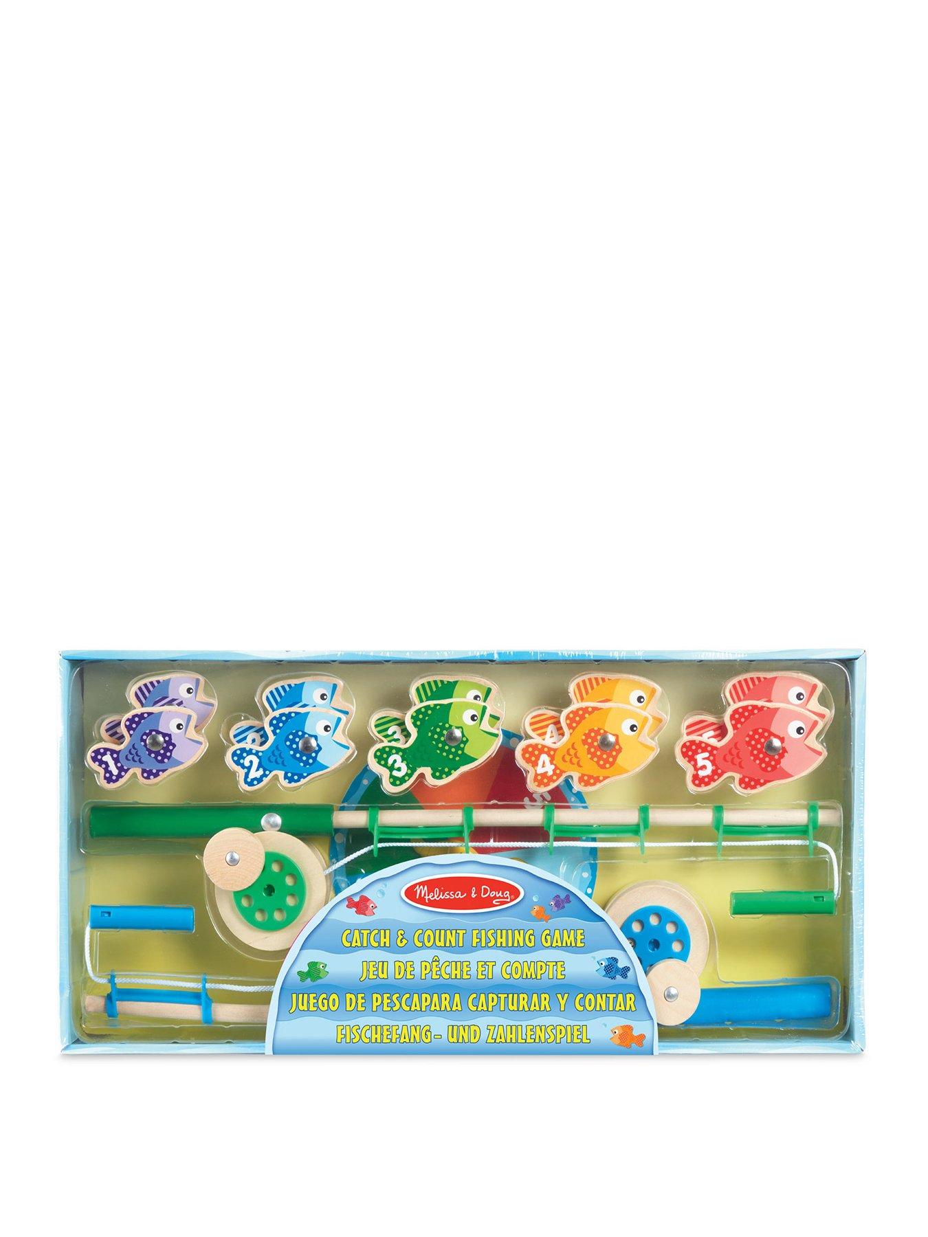 Melissa & Doug Catch & Count Magnetic Fishing Rod Set