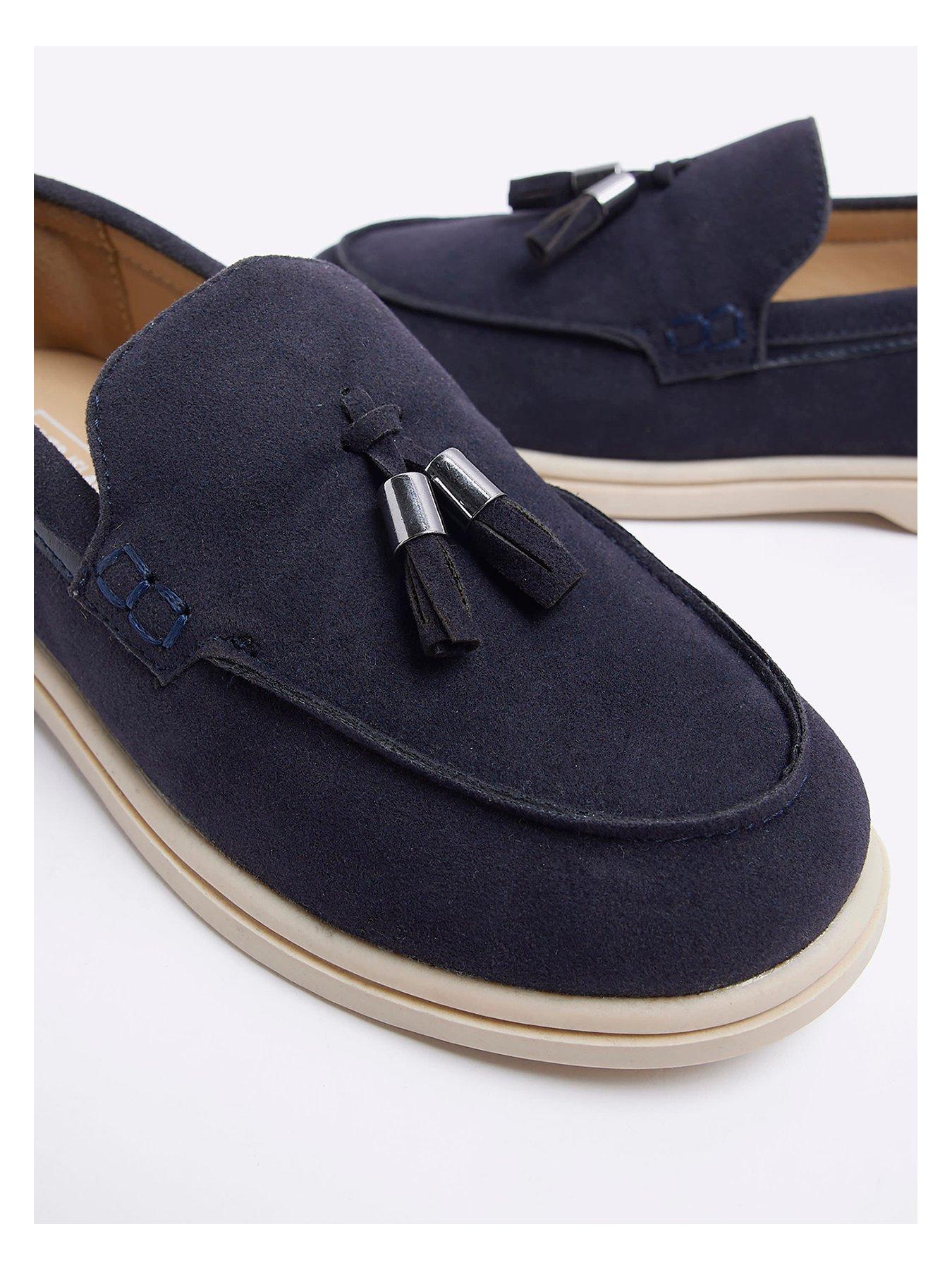  image of river-island-boys-hybrid-loafer-navy