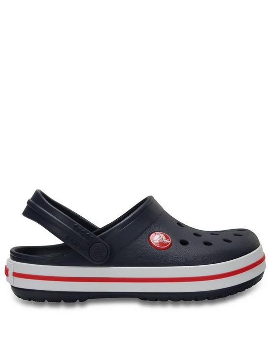 front image of crocs-crocband-clog-kids-sandal