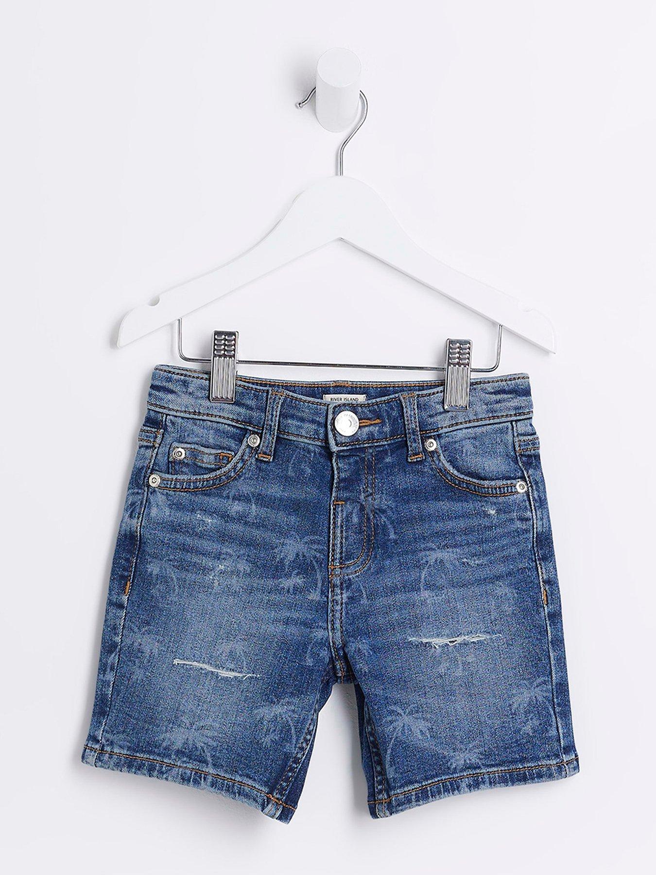 River island shop womens denim shorts