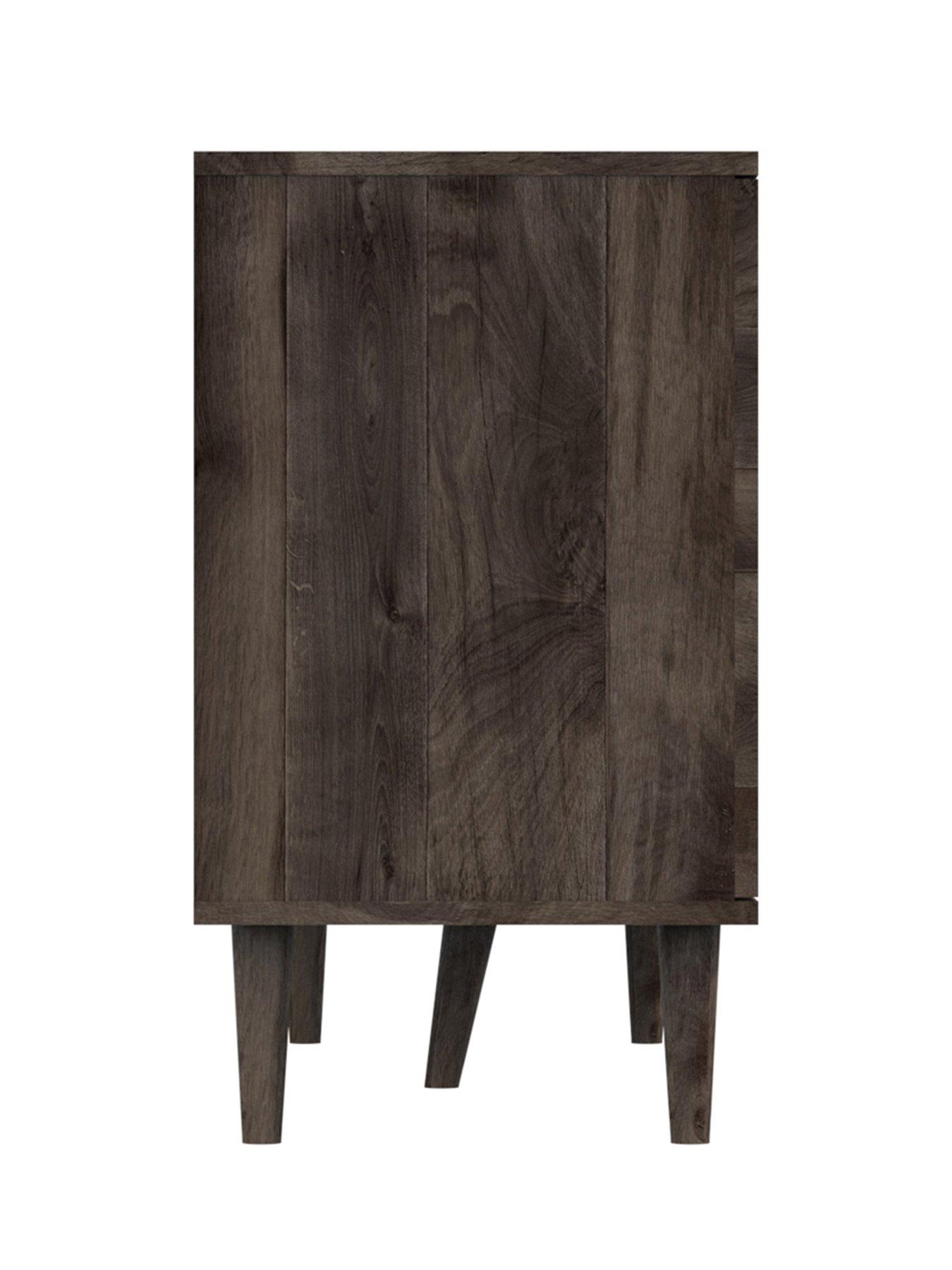 Image 4 of 4 of One Call Mustique Ready Assembled Large Sideboard -&nbsp;Dark&nbsp;Oak