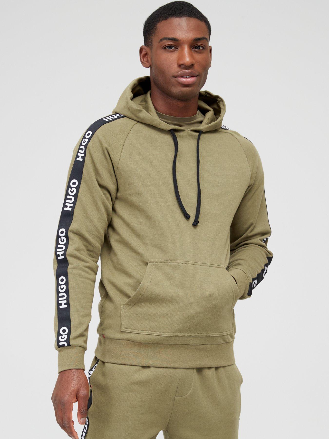 HUGO Men's Flock AOP Hoodie