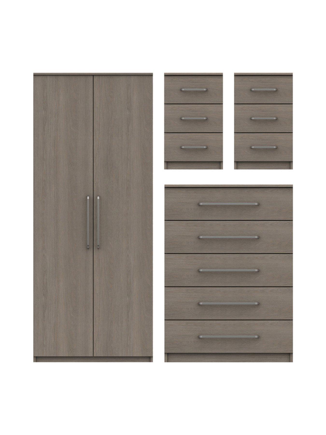 one-call-reagon-readynbspassembled-4-piece-package-2nbspdoornbspwardrobe-5-drawer-chest-and-2-bedside-chests