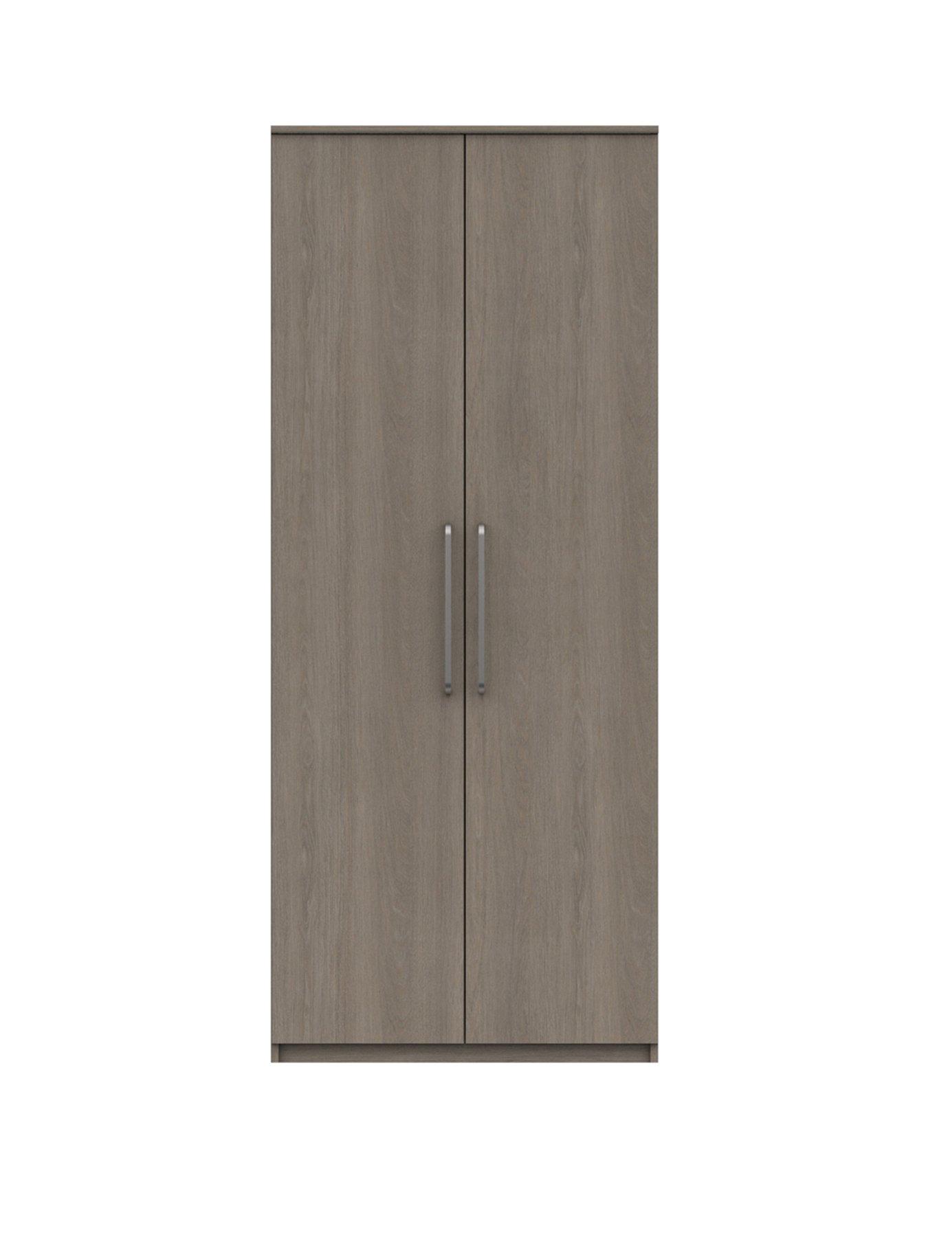  image of one-call-reagon-readynbspassembled-4-piece-package-2nbspdoornbspwardrobe-5-drawer-chest-and-2-bedside-chests