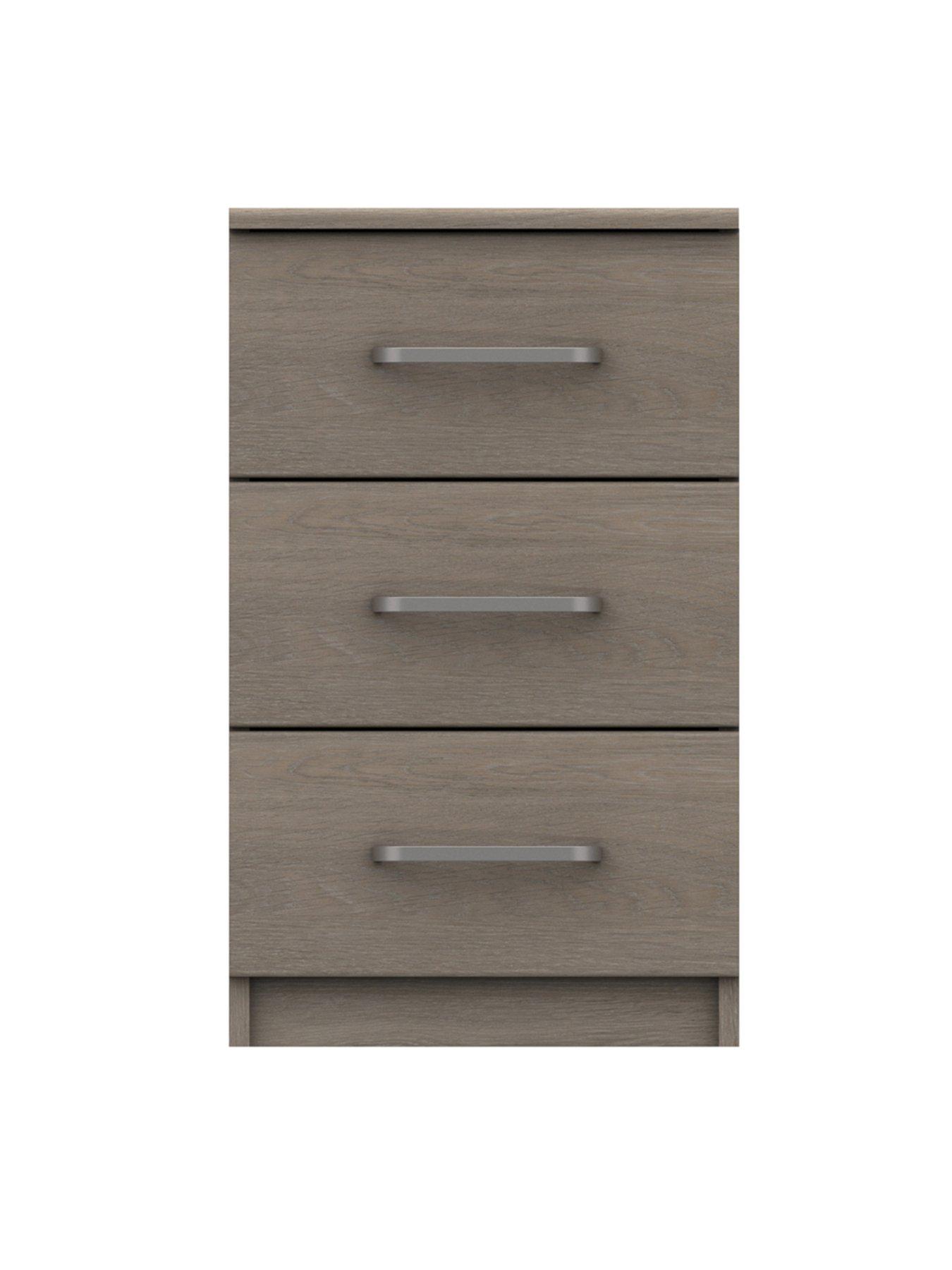  image of one-call-reagon-readynbspassembled-4-piece-package-2nbspdoornbspwardrobe-5-drawer-chest-and-2-bedside-chests