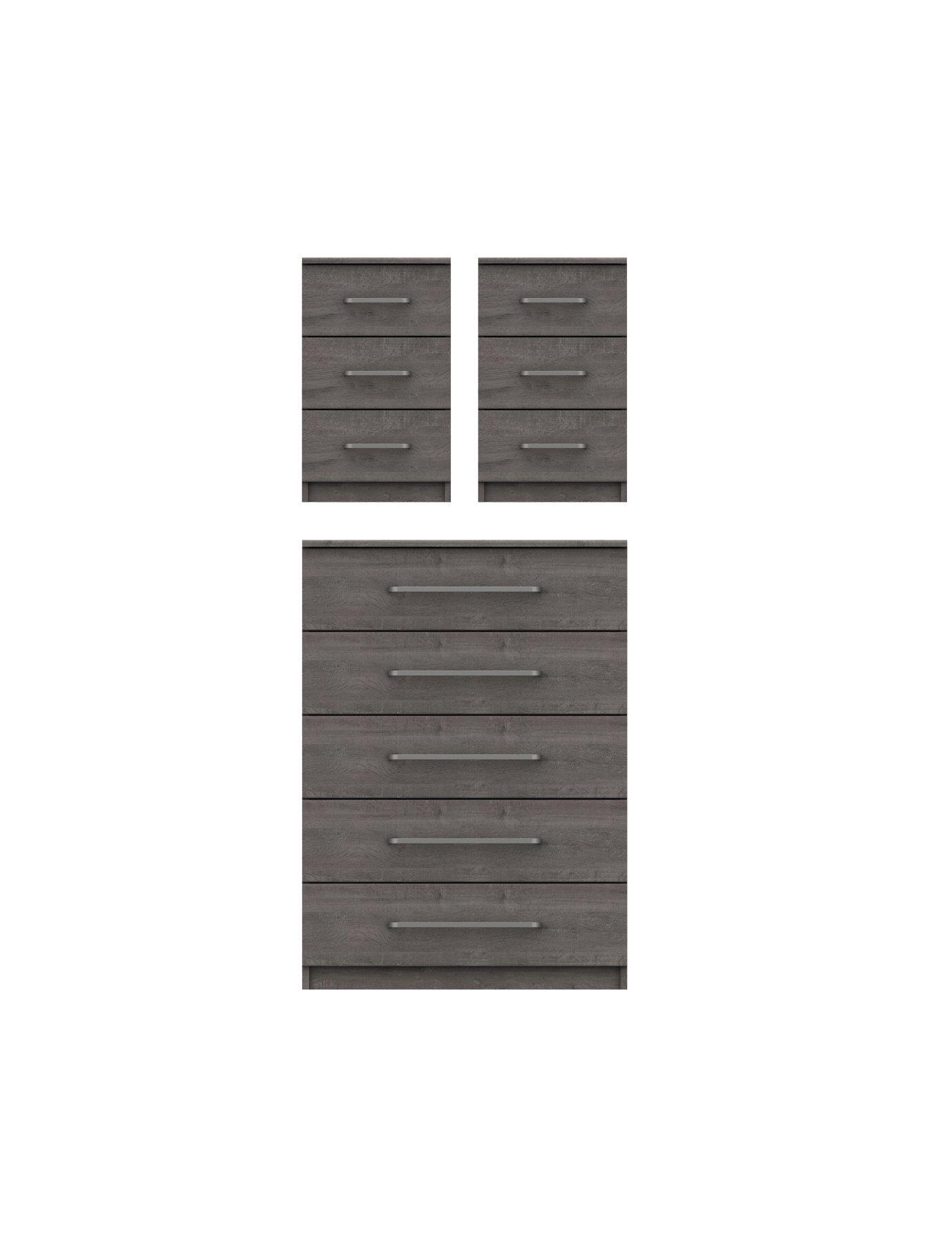 one-call-reagon-ready-assembled-3-piece-package--nbsp5-drawer-chest-and-2-bedside-chests