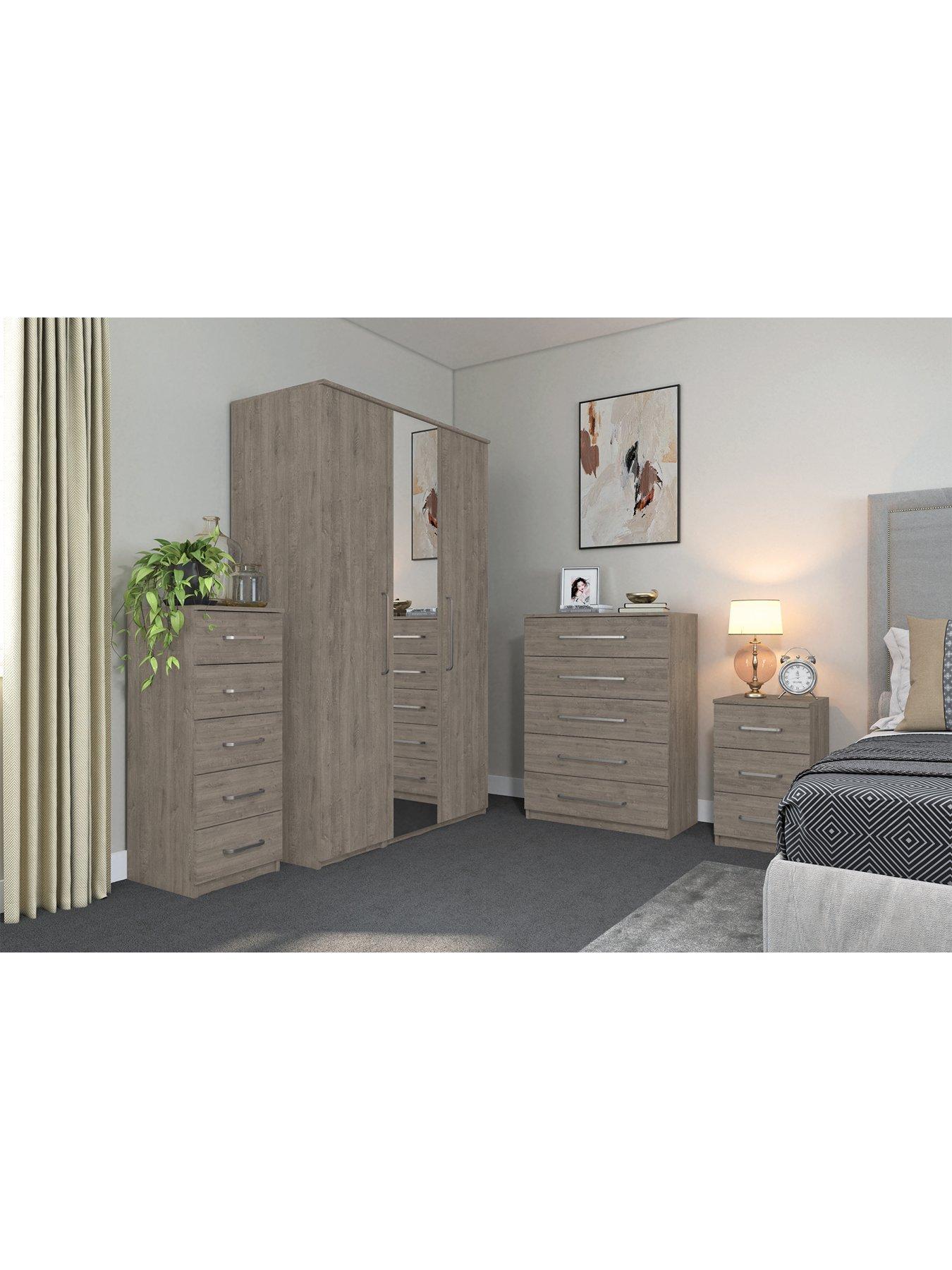 One Call Reagon Ready Assembled 5 Drawer Tall Boy