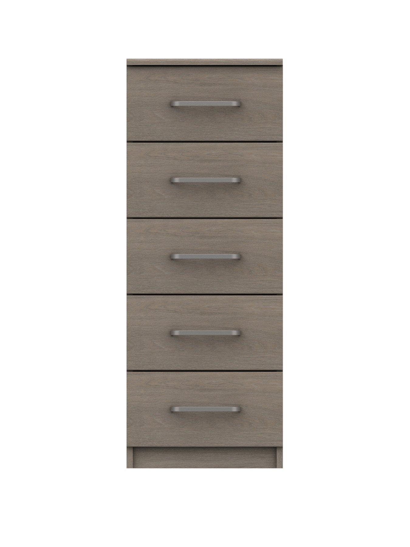 Image 2 of 4 of One Call Reagon Ready Assembled 5 Drawer Tall Boy