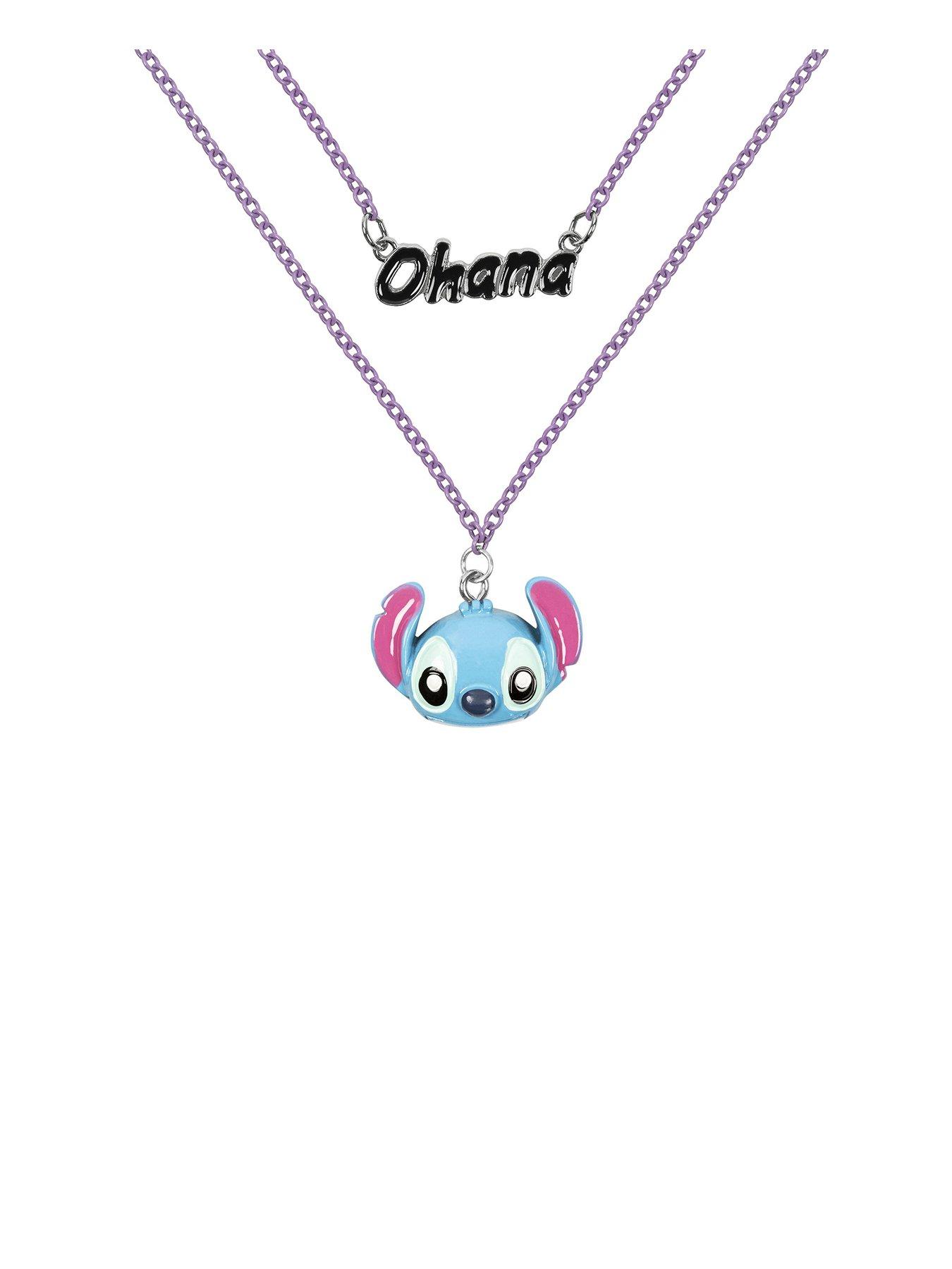 undefined Lilo  &  Stitch Blue Ohana Stitch Double Layered Necklace