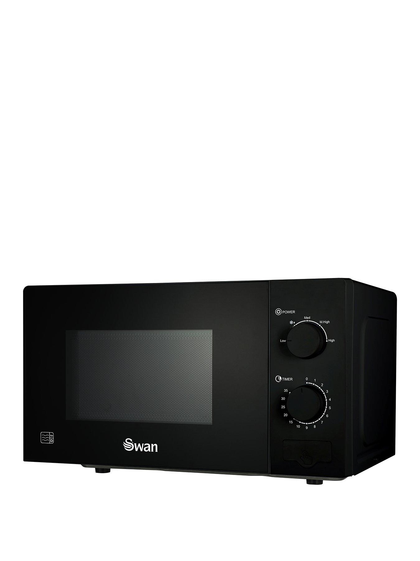 Swan 20L 700W Manual Microwave - Black