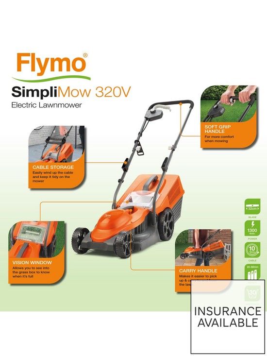 stillFront image of flymo-simplimow-320v