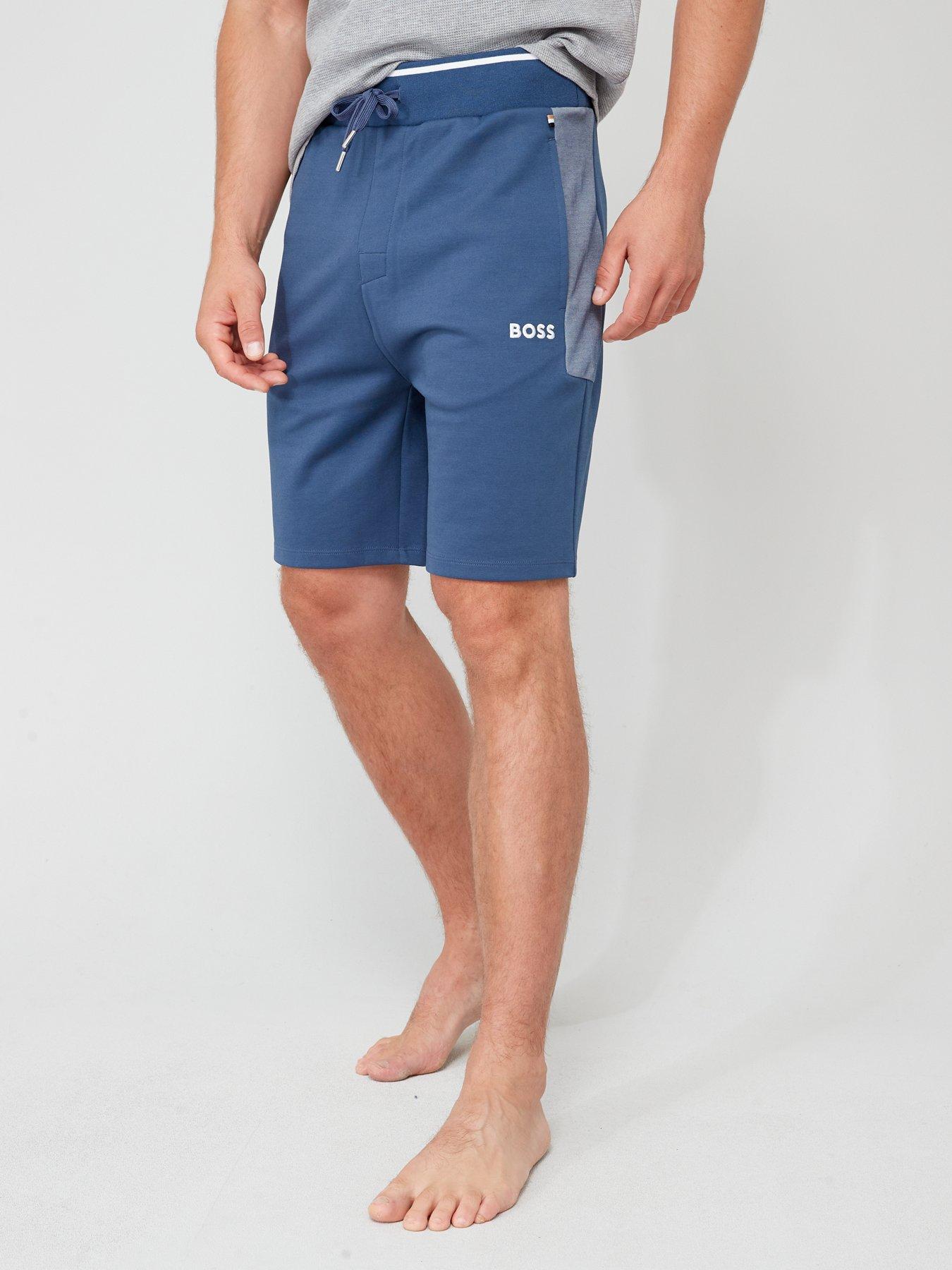 BOSS Bodywear Tracksuit Lounge Shorts Blue littlewoods