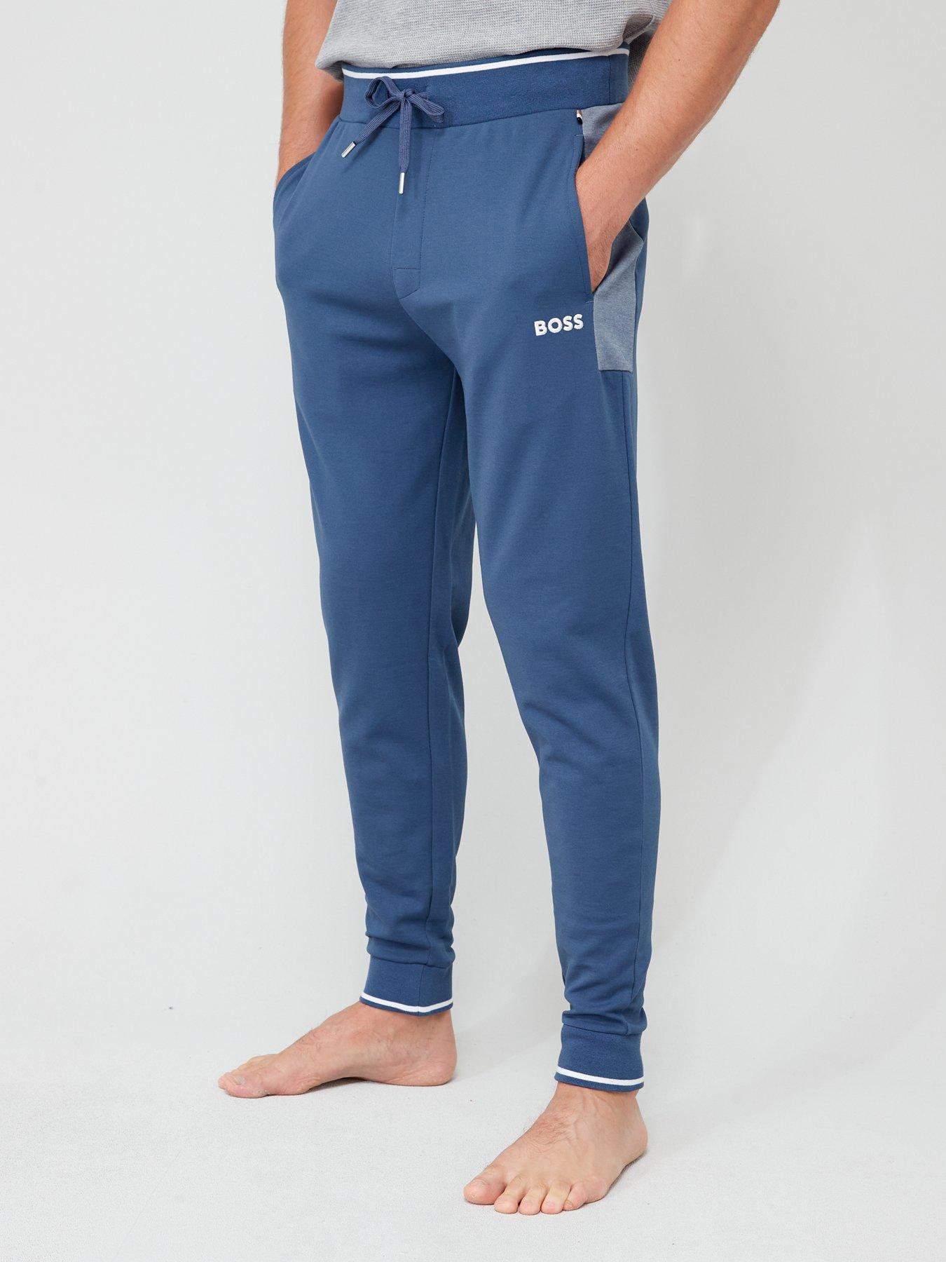 BOSS Bodywear Tracksuit Lounge Pants Blue littlewoods