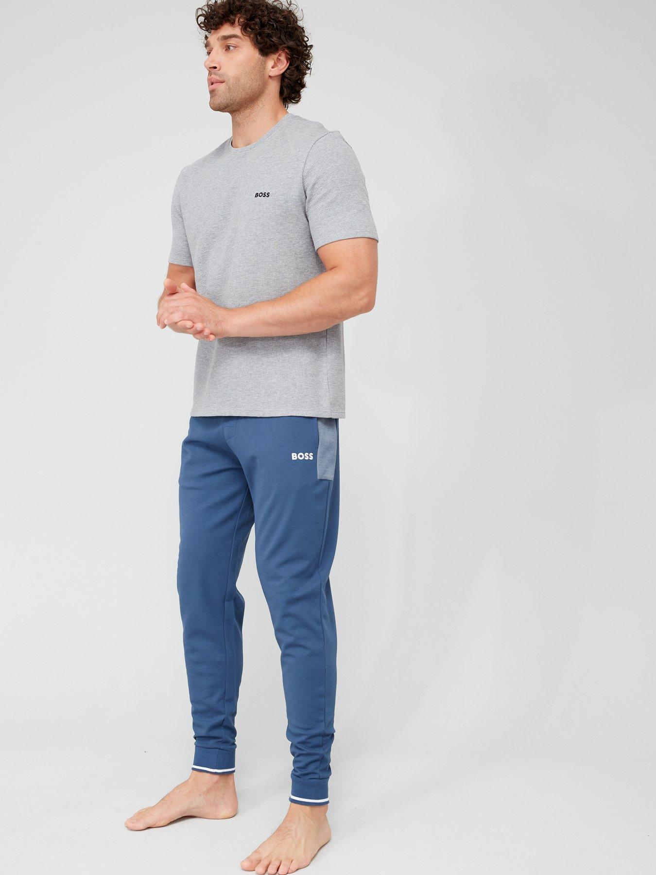 Boss bodywear lounge logo tracksuit 2024 grey