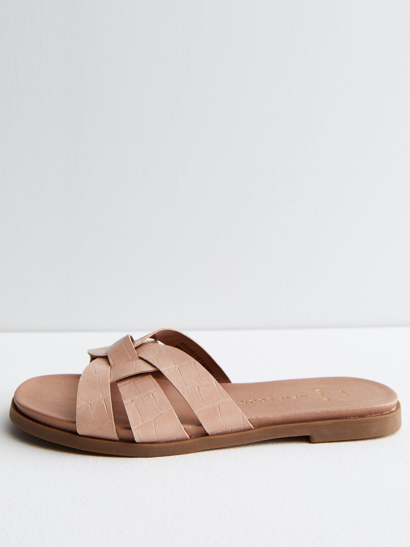 Wide fit womens online sliders