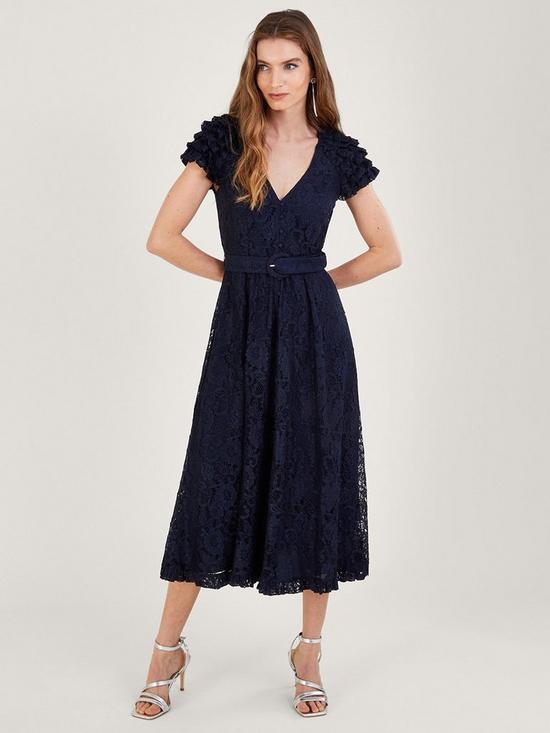 front image of monsoon-anneliese-lace-tea-dress