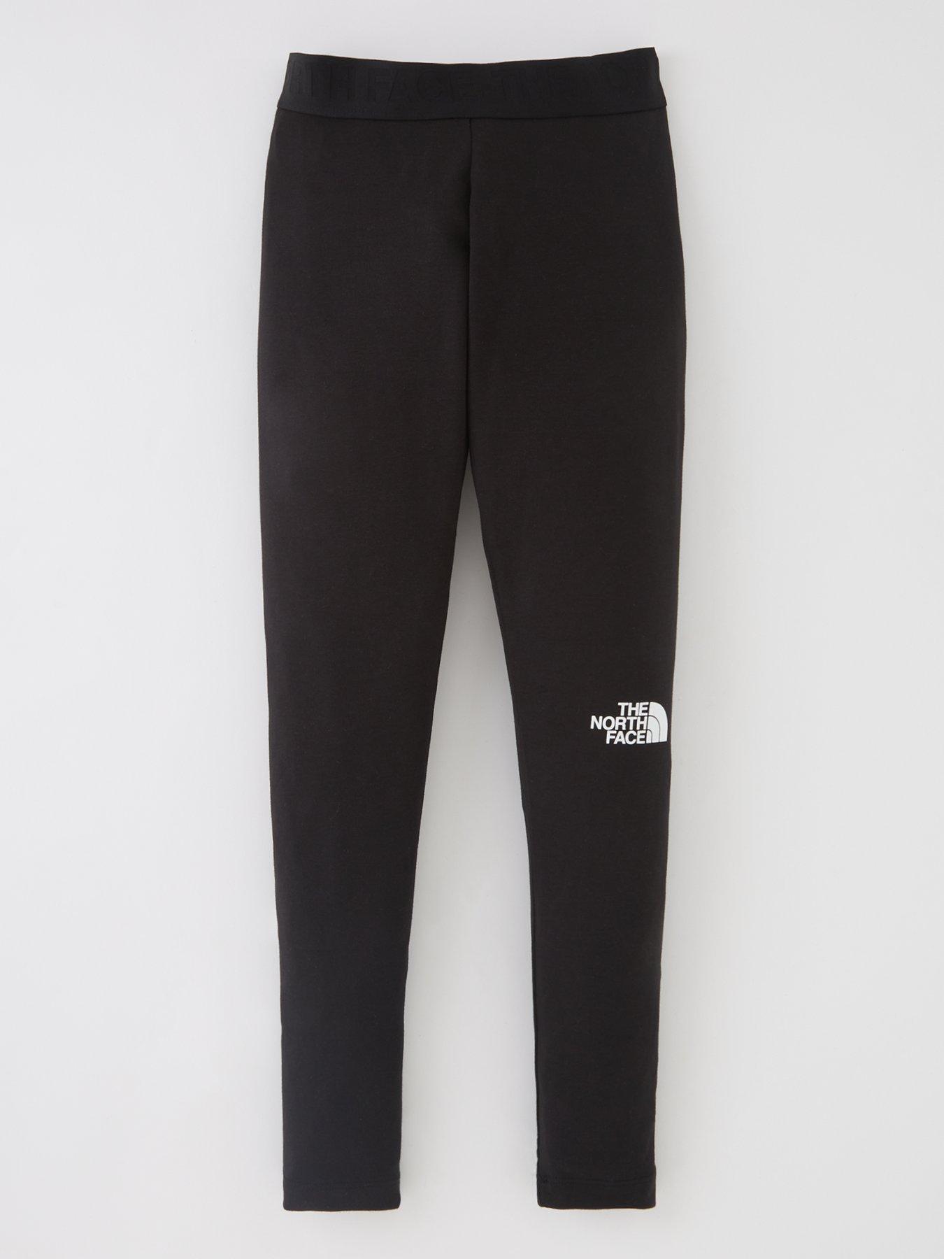 The North Face Womens Black and Heather Gray Athletic Panel Leggings Size  Small