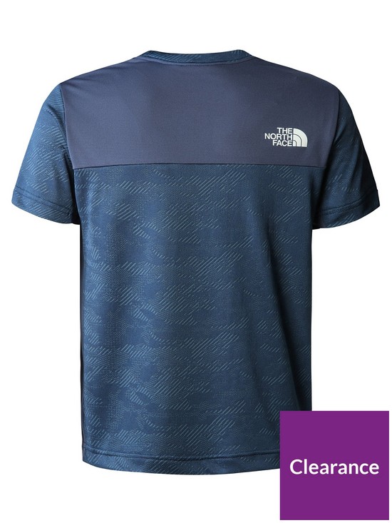 back image of the-north-face-older-boy-mountain-athletics-short-sleeve-tee-blue