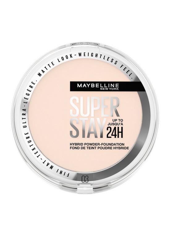 front image of maybelline-superstay-24h-hybrid-powder-foundation