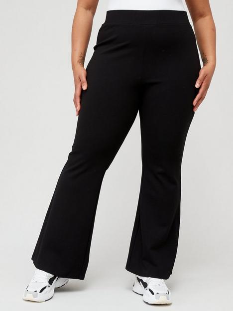 v-by-very-curve-power-stretch-kickflare-trouser-black