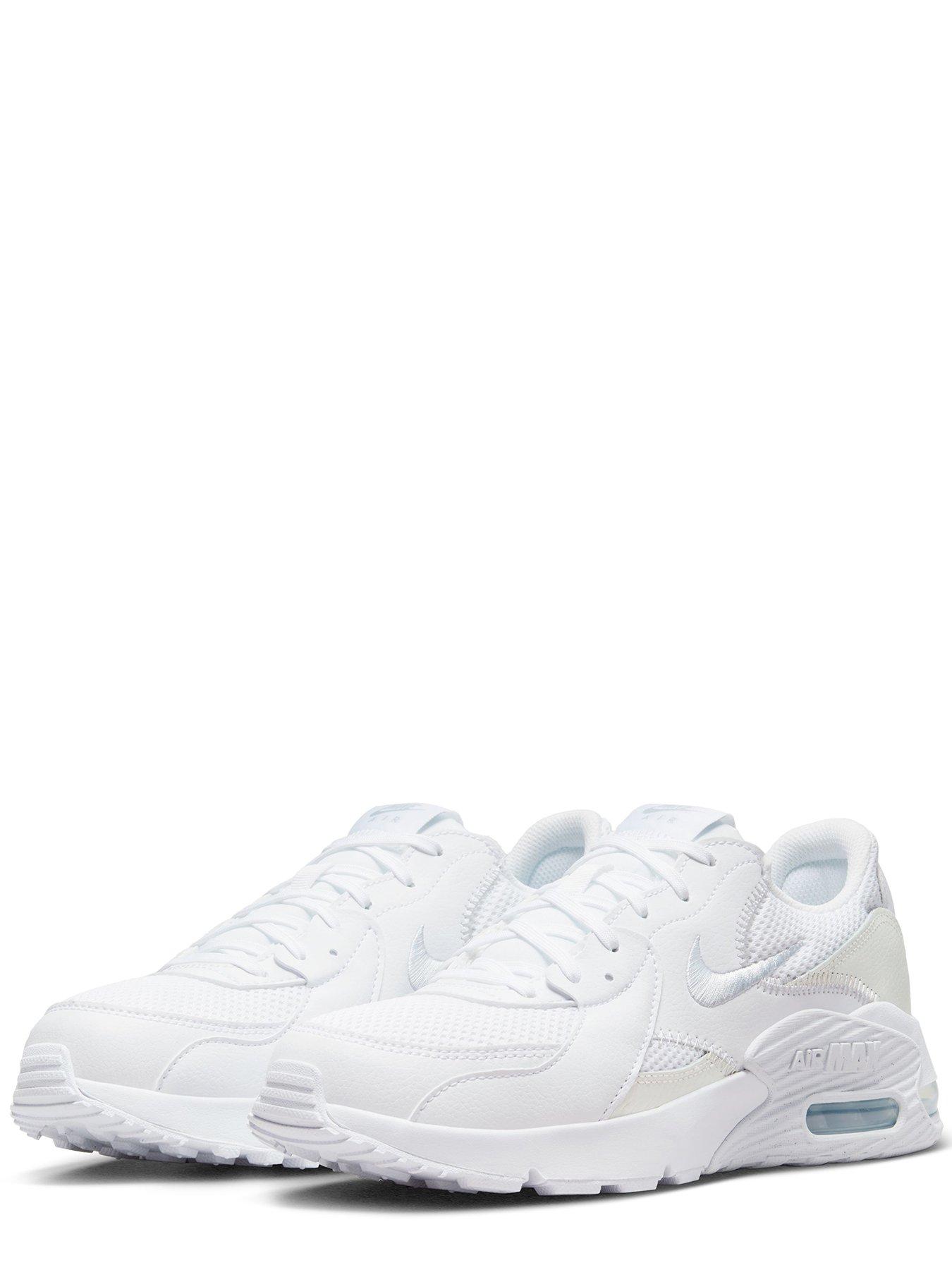 Nike Air Max Excee Trainers - White/Silver | littlewoods.com