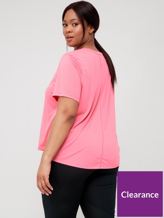 stillFront image of nike-one-curve-long-sleeve-top-pink