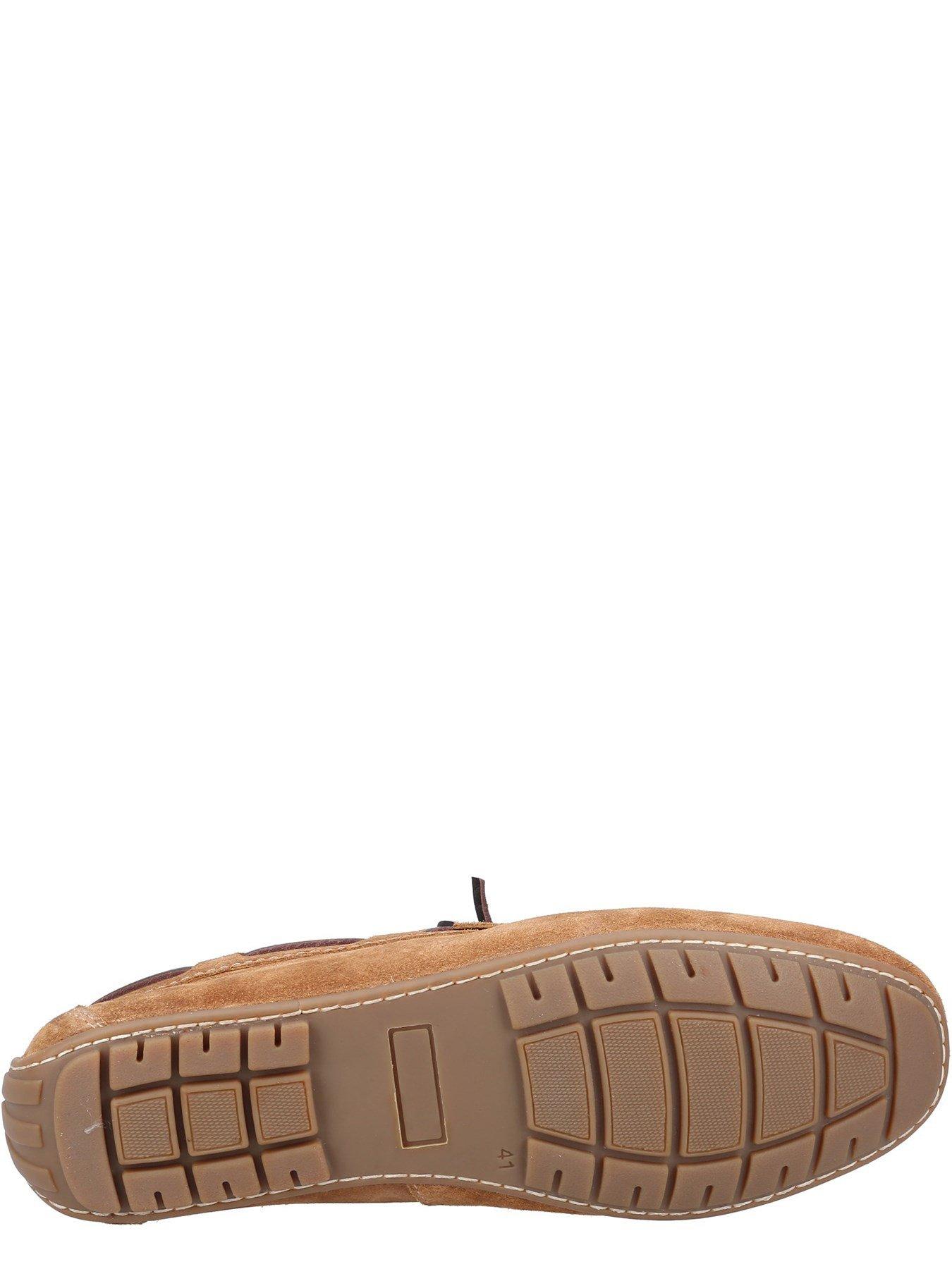 Image 4 of 4 of Hush Puppies Reuben Boat Shoe - Light Brown