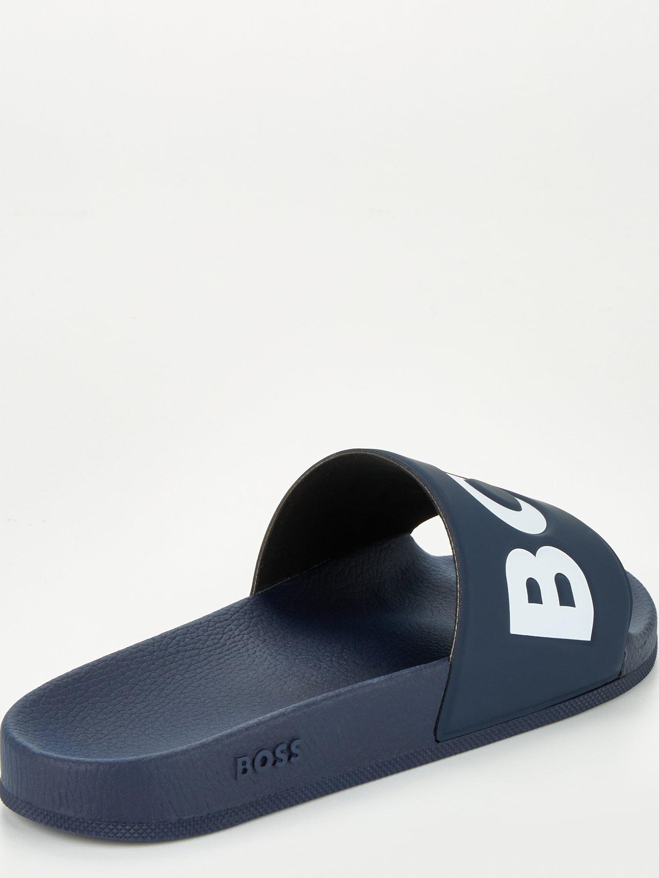 Image 2 of 6 of BOSS Aryeh Slider &nbsp;- Navy/White
