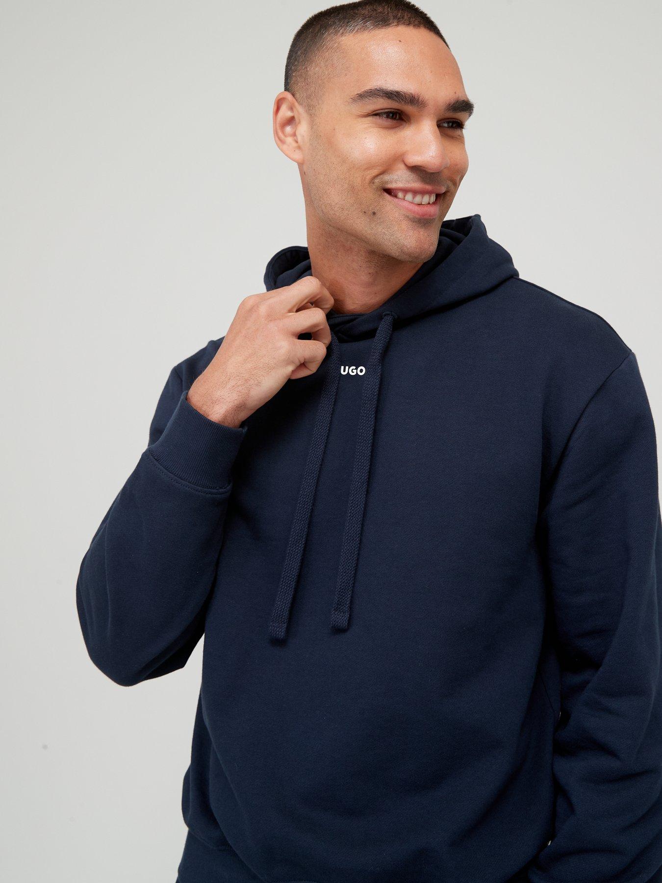 Image 3 of 4 of HUGO Dapodayote Relaxed Fit Tracksuit - Dark Blue&nbsp;