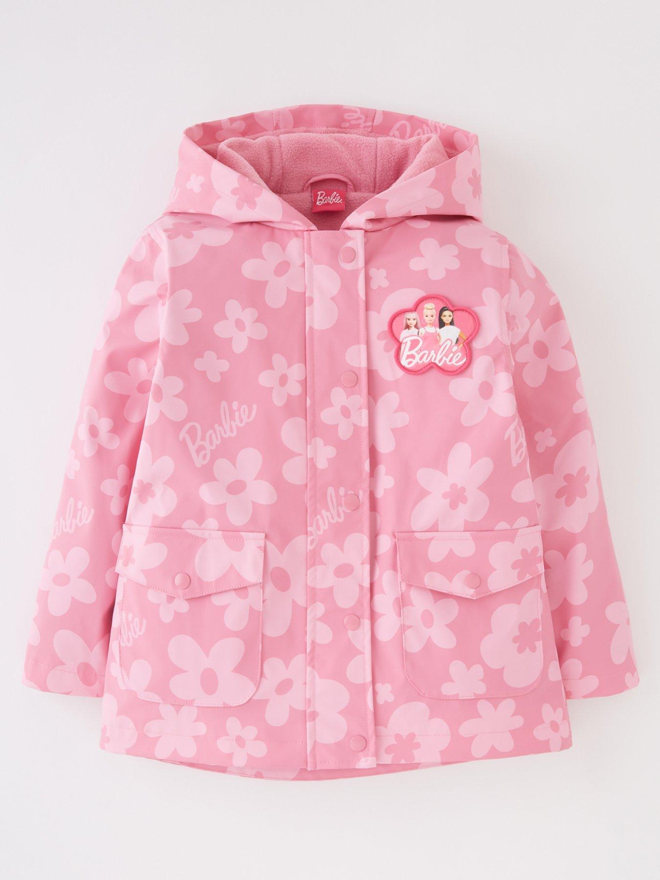 Barbie Girls Bomber Jacket, Zip-Up Bomber Jacket for Girls, Girl Power  Outerwear Sizes (4-16) 