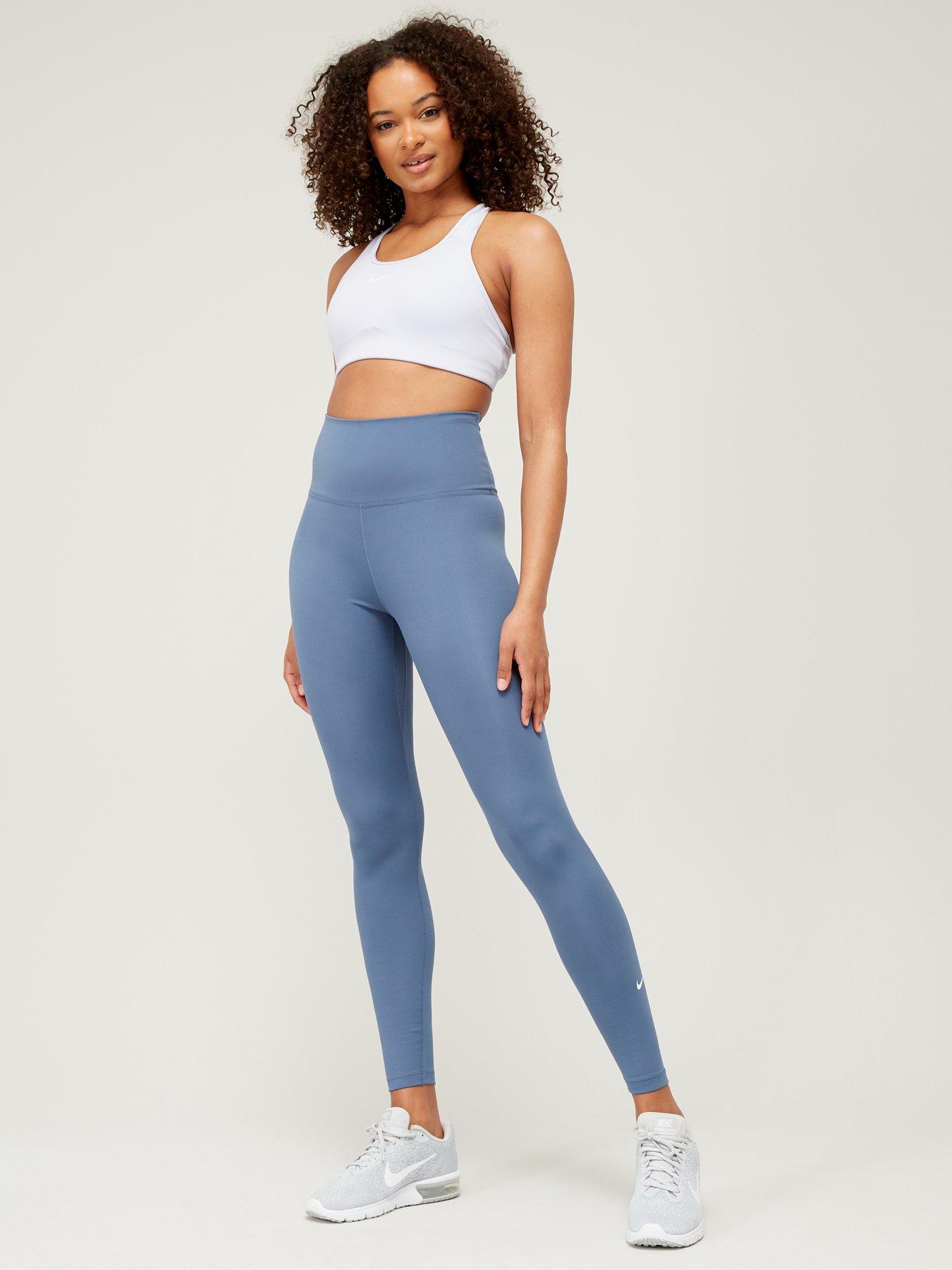 Nike Womens Running Mid-rise Pocket Leggings - Blue