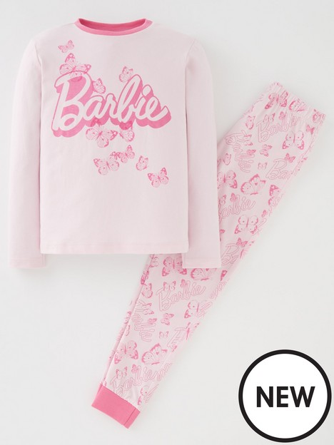 barbie-logo-butterfly-long-sleeve-pyjamas-pink