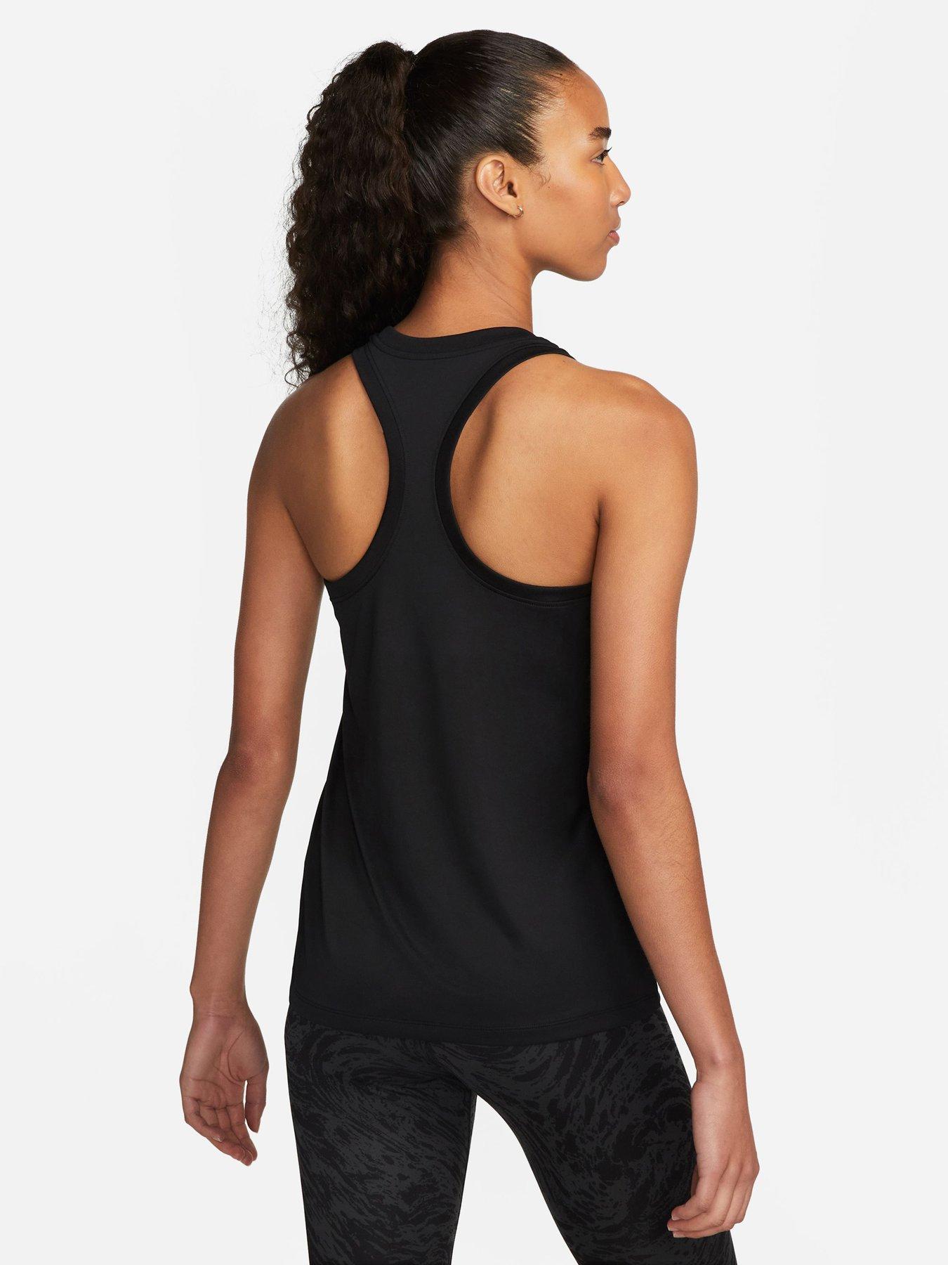 Nike Women s Dri Fit Racer Tank Top BLACK littlewoods